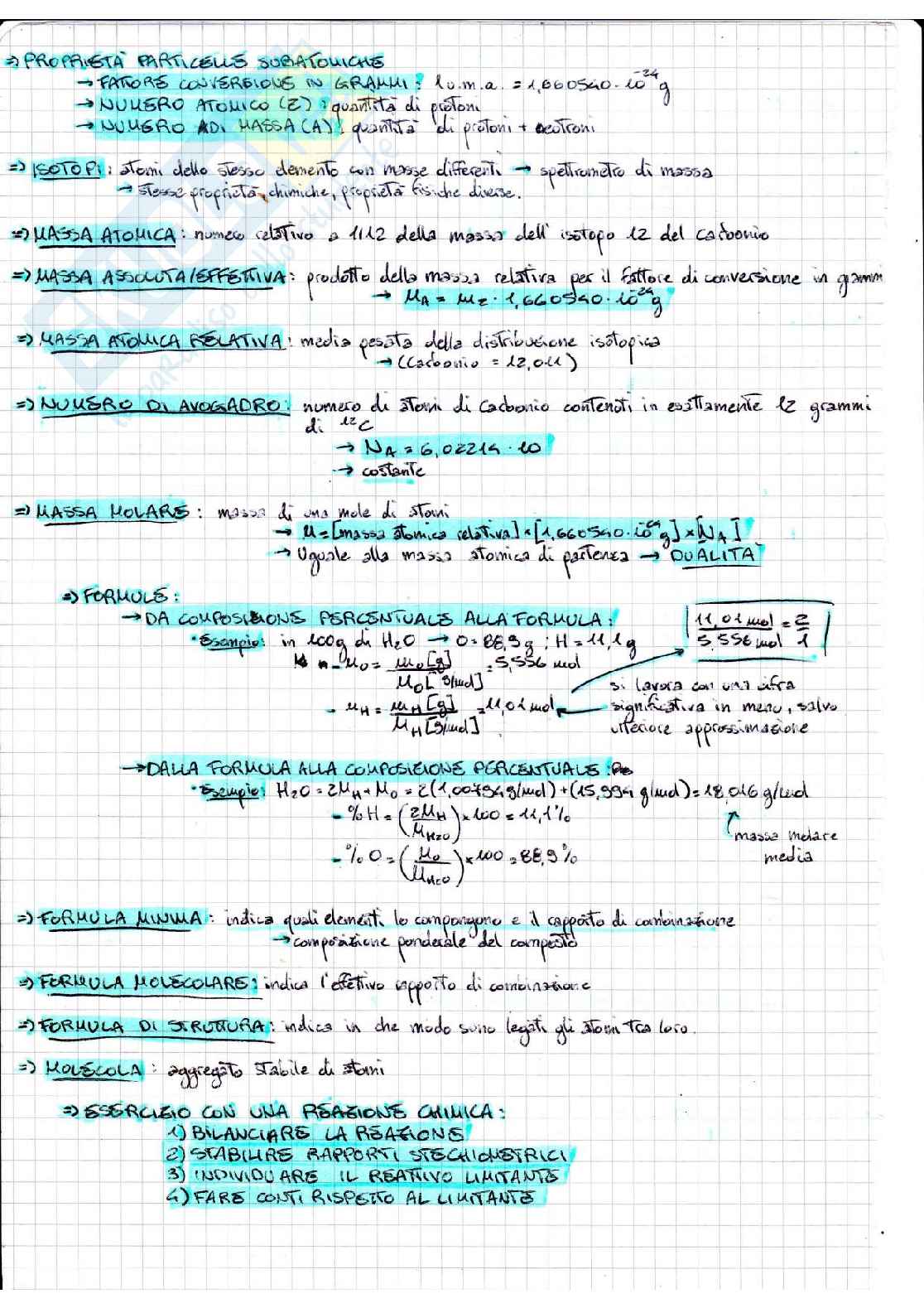 Appunti di Chimica - parte 1 Pag. 2