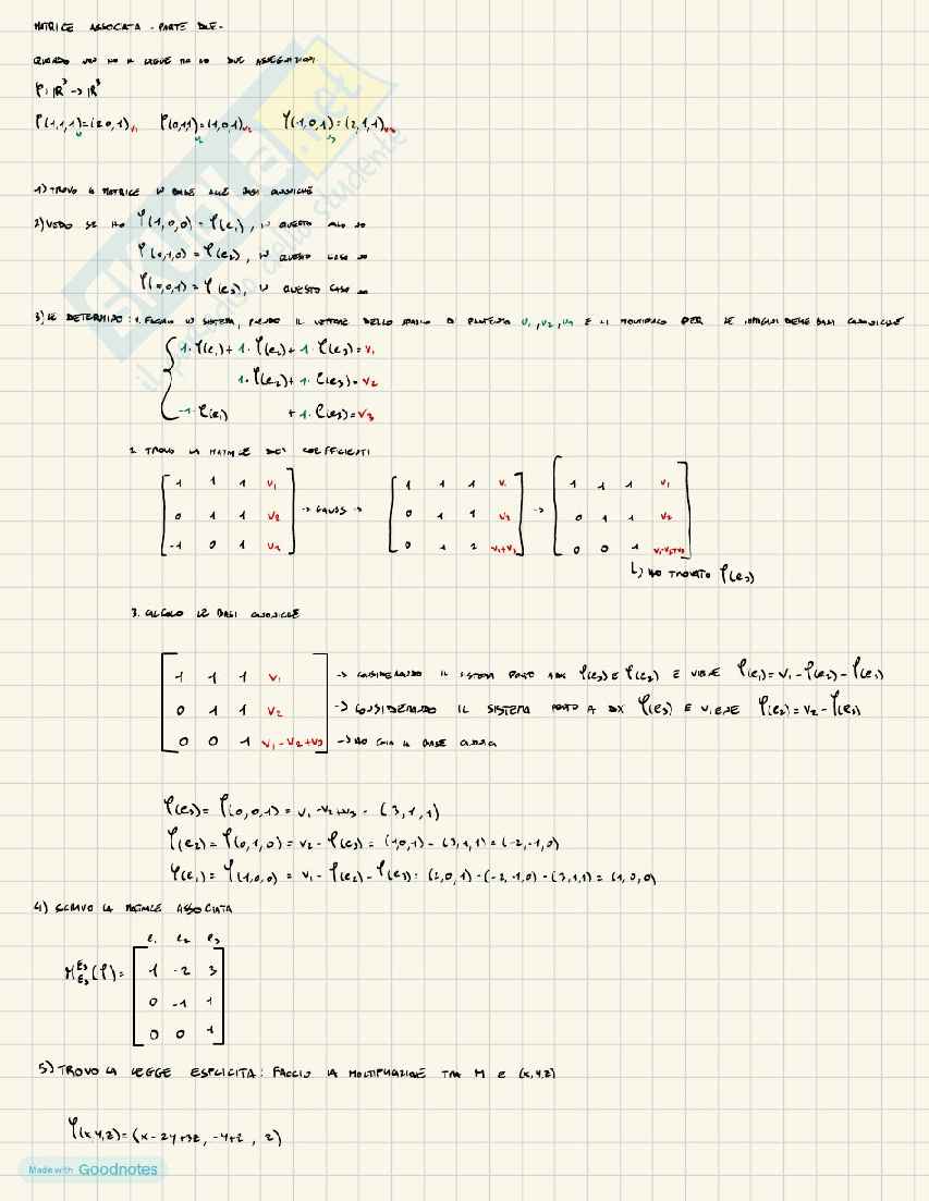 Geometria e combinatoria - Appunti completi (sistemi lineari, matrici, spazi vettoriali)  Pag. 51