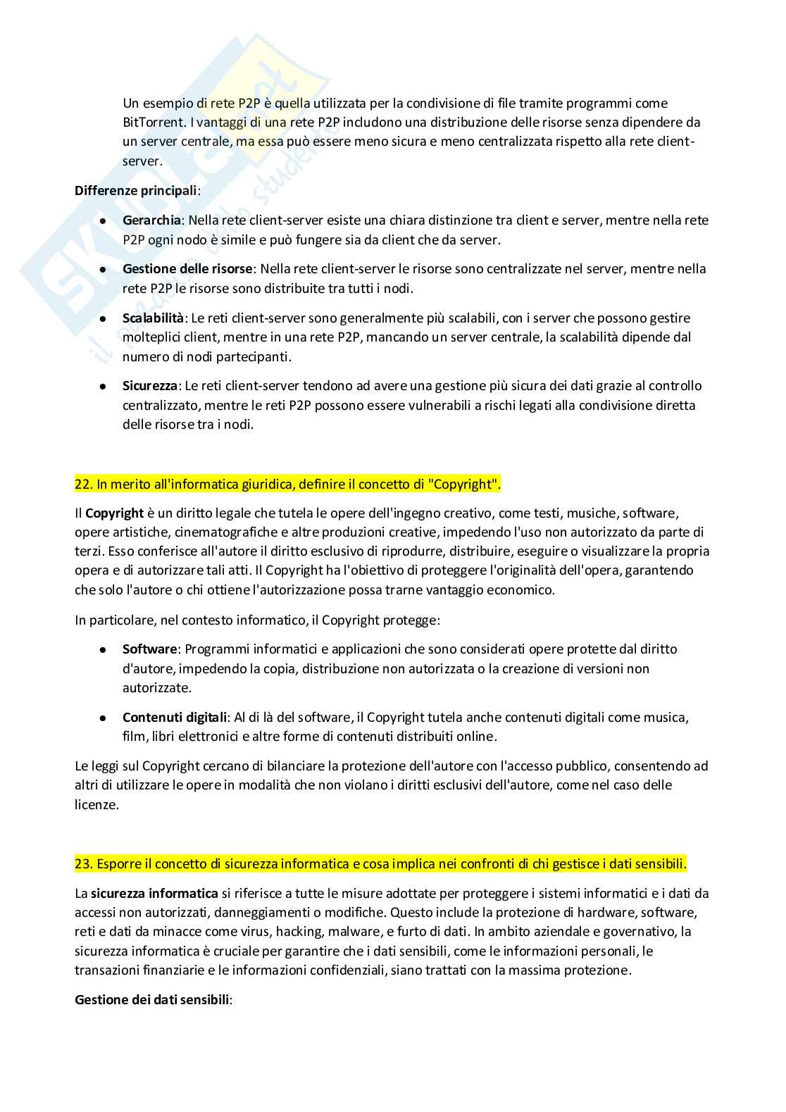 Paniere Informatica - Risposte aperte - aggiornato (2026) Pag. 26