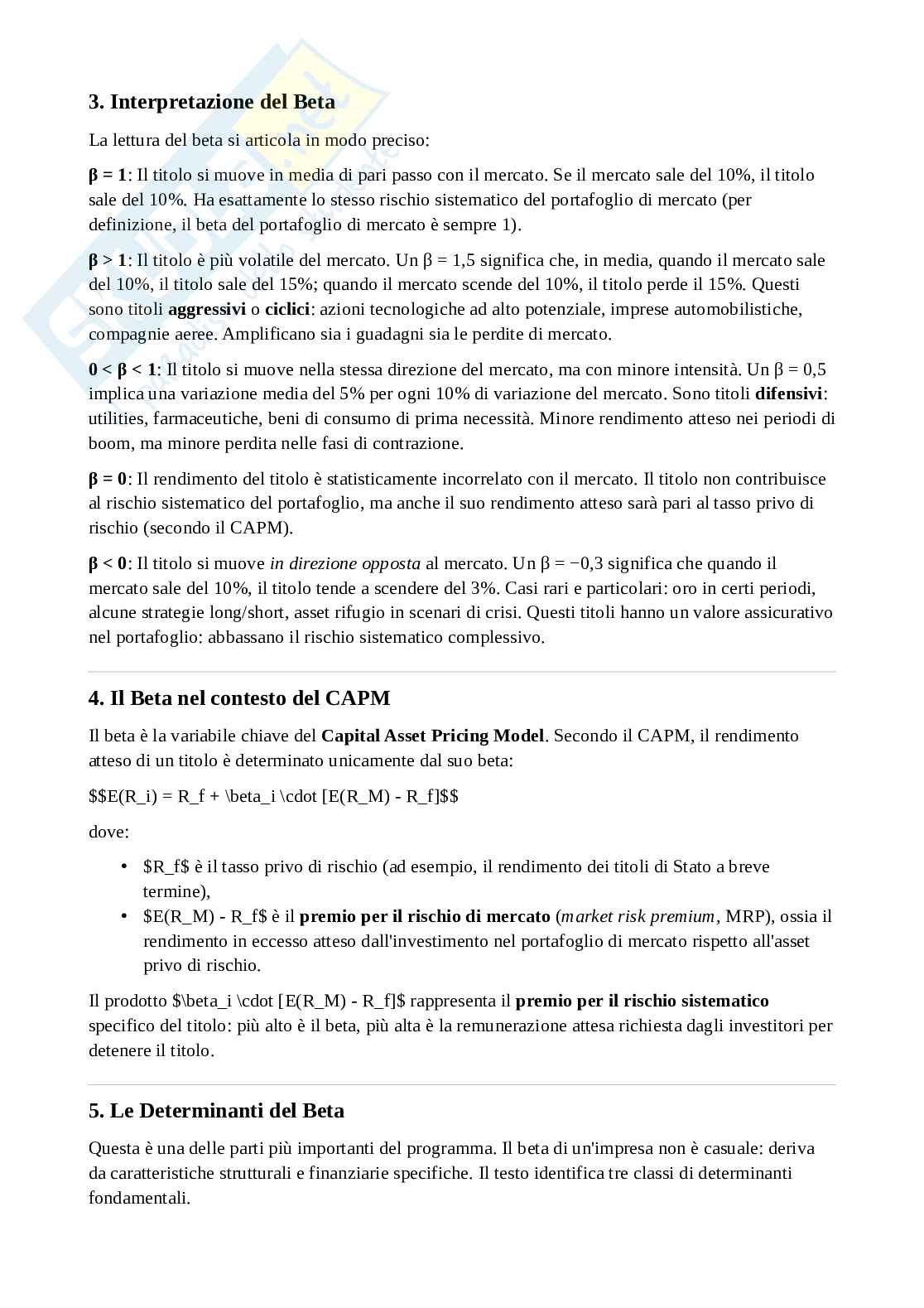 Gestione finanziaria delle imprese - Beta Pag. 2