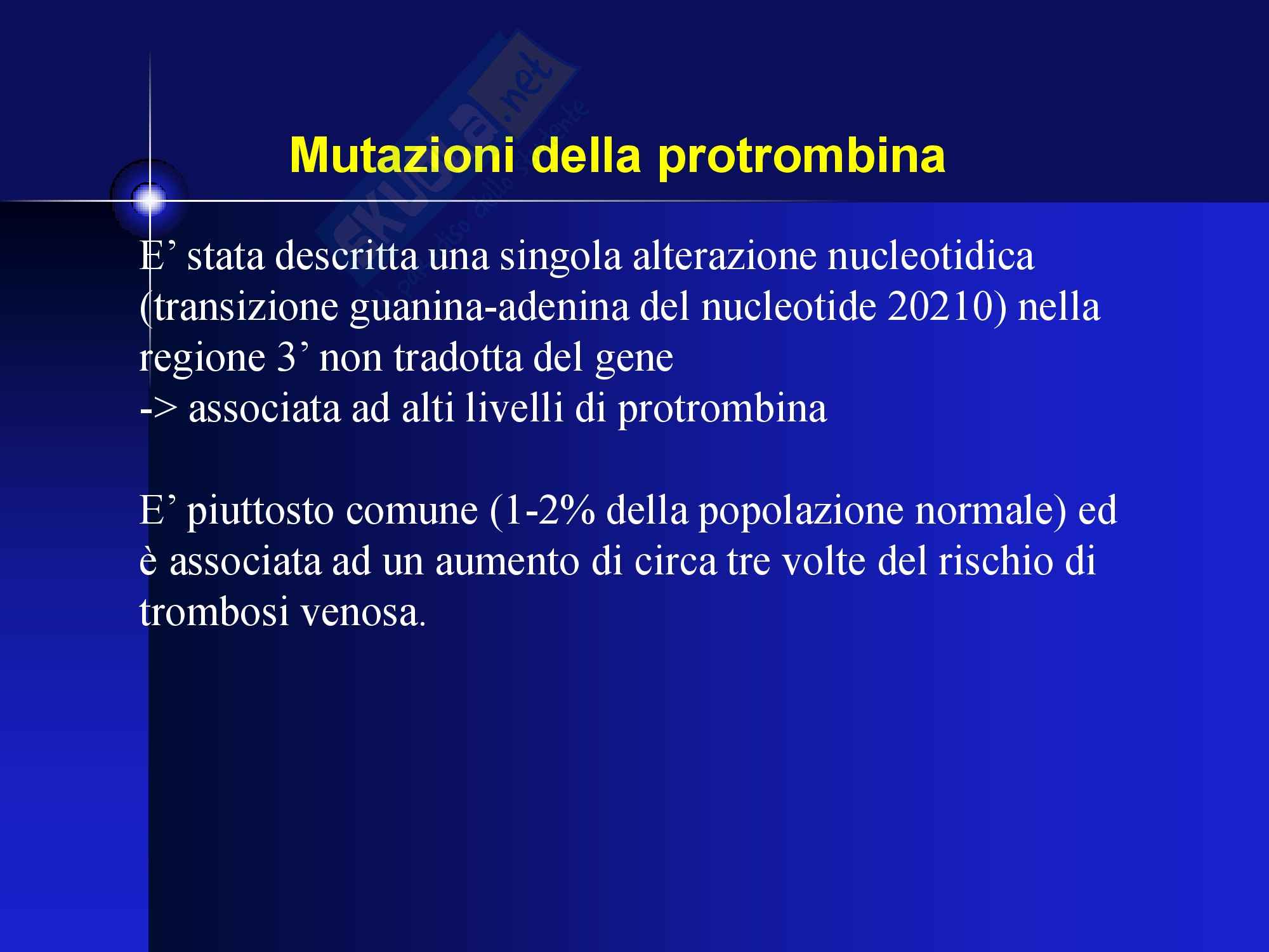 Fisiopatologia dell'Emostasi Pag. 111