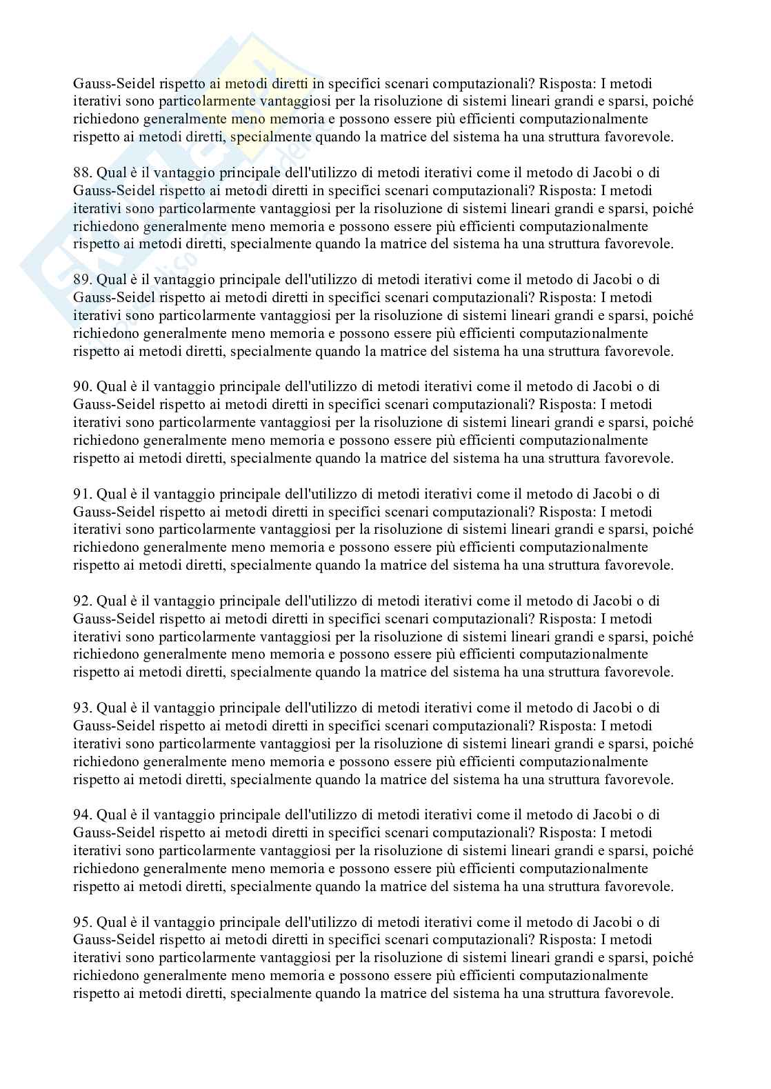 Domande e risposte di Analisi numerica Pag. 11