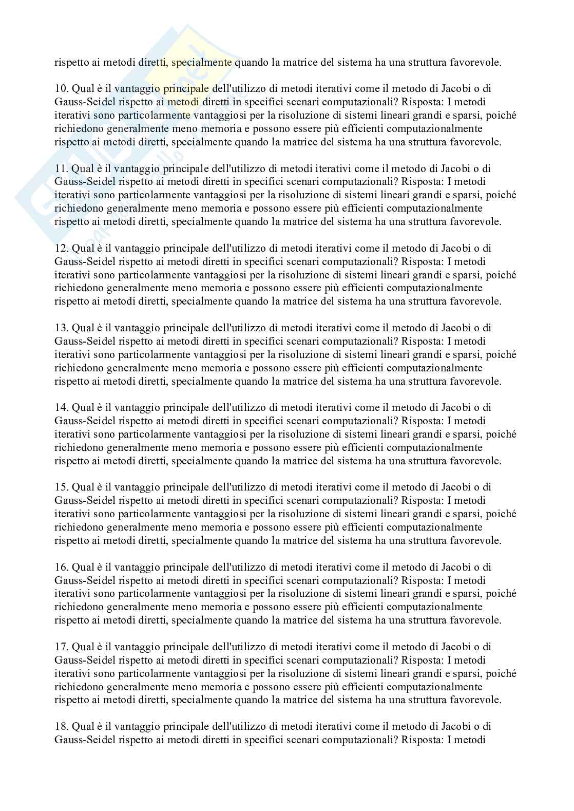 Domande e risposte di Analisi numerica Pag. 2