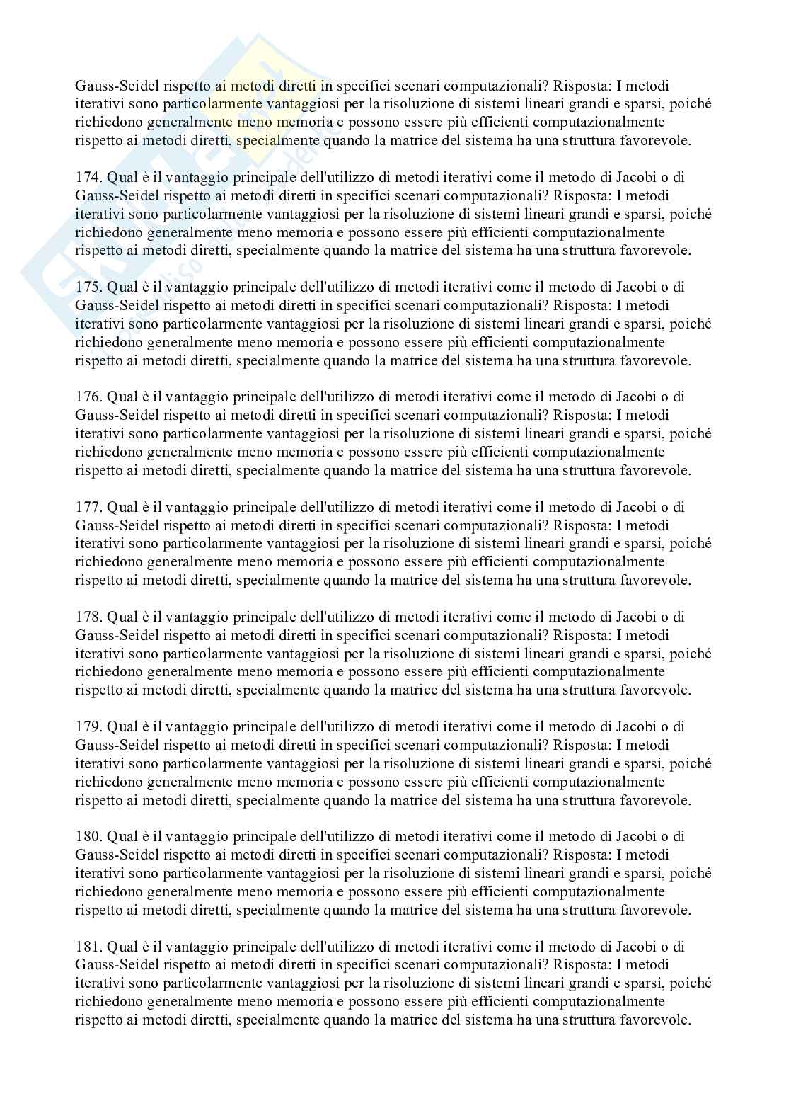 Domande e risposte di Analisi numerica Pag. 21