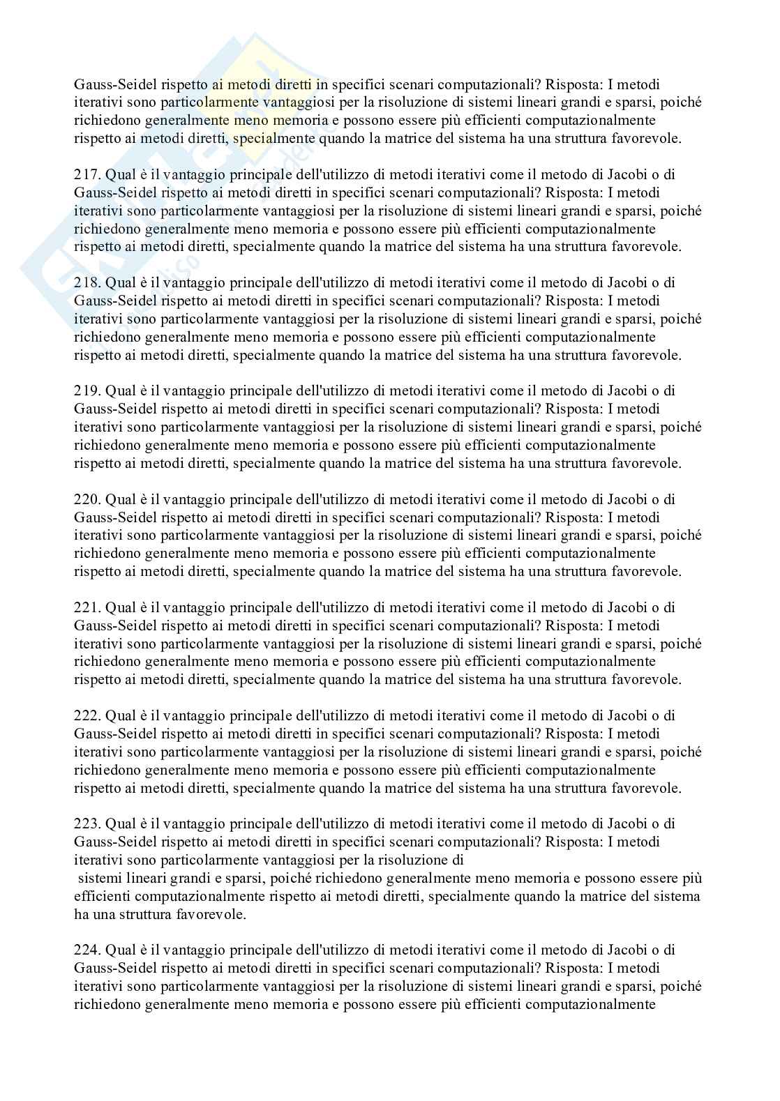 Domande e risposte di Analisi numerica Pag. 26