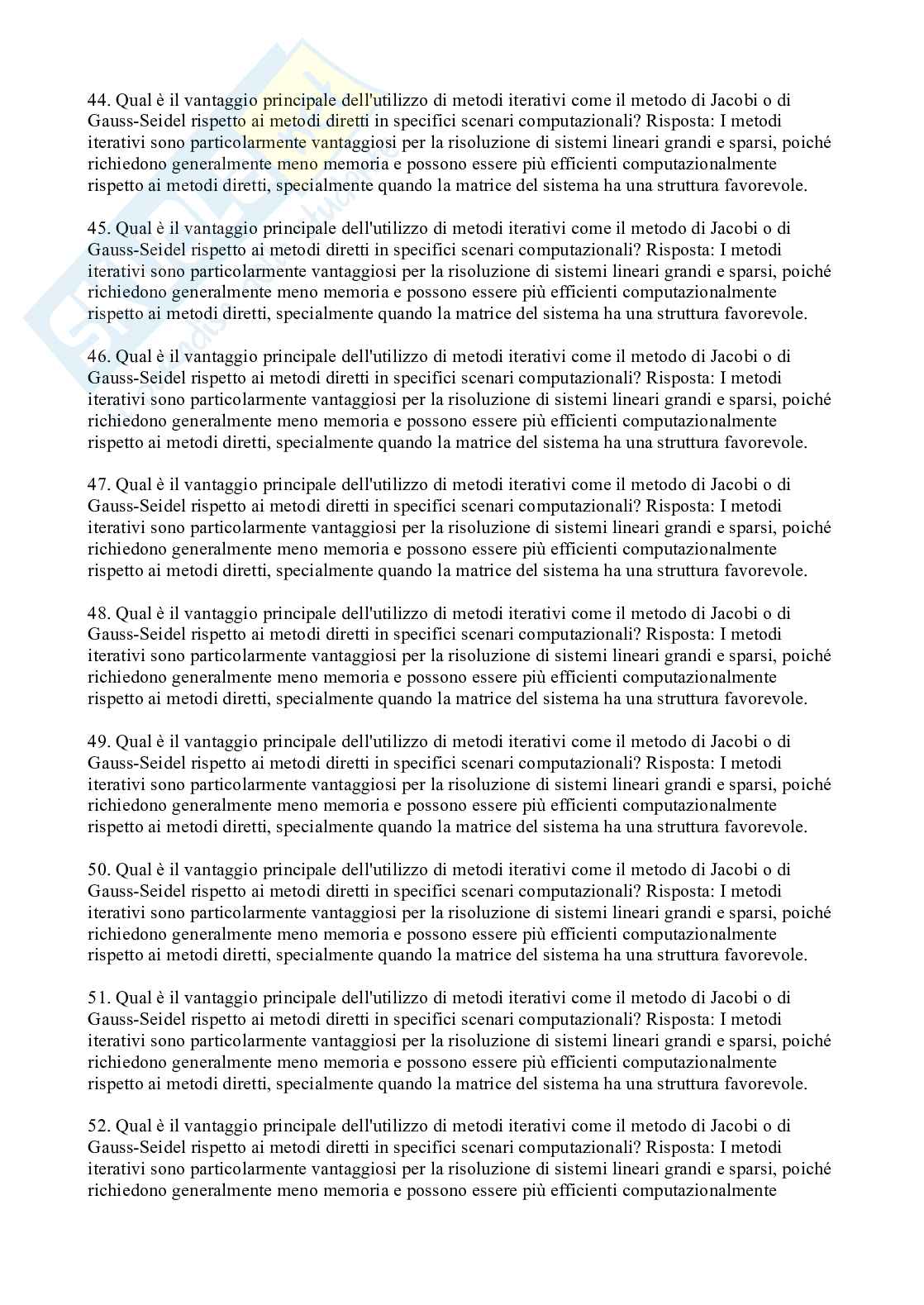 Domande e risposte di Analisi numerica Pag. 6
