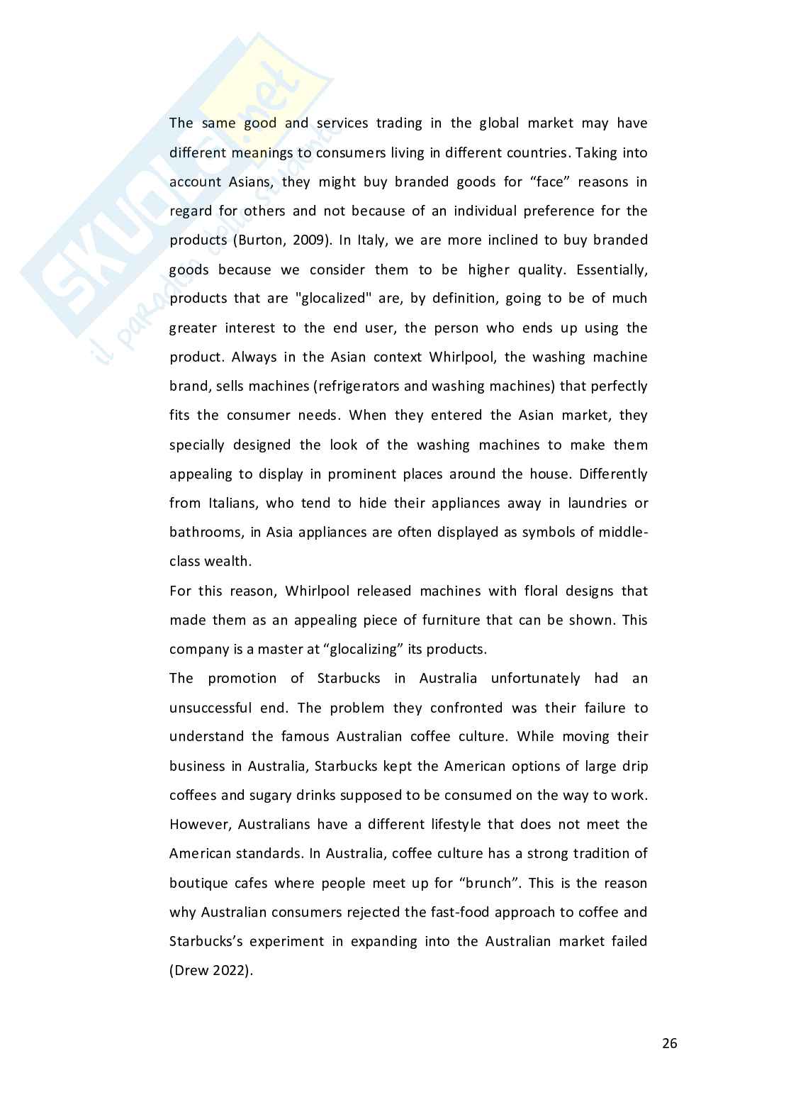 Tesi: Communicating across cultures: dis/similarities between American and Italian adverts of Coca Cola Pag. 26