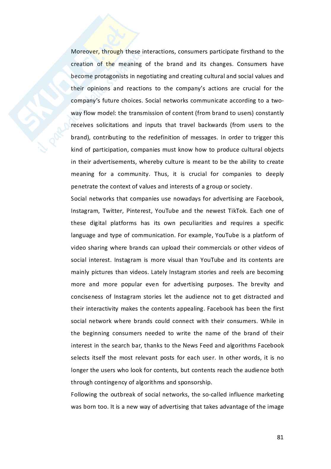 Tesi: Communicating across cultures: dis/similarities between American and Italian adverts of Coca Cola Pag. 81