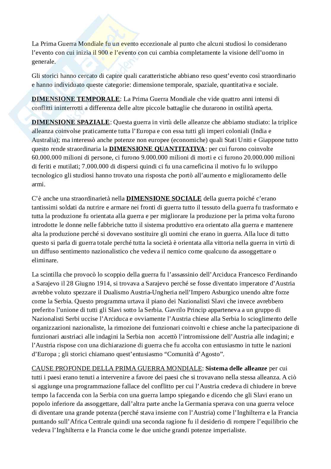 Tesina sulla Prima Guerra mondiale (2) Pag. 6