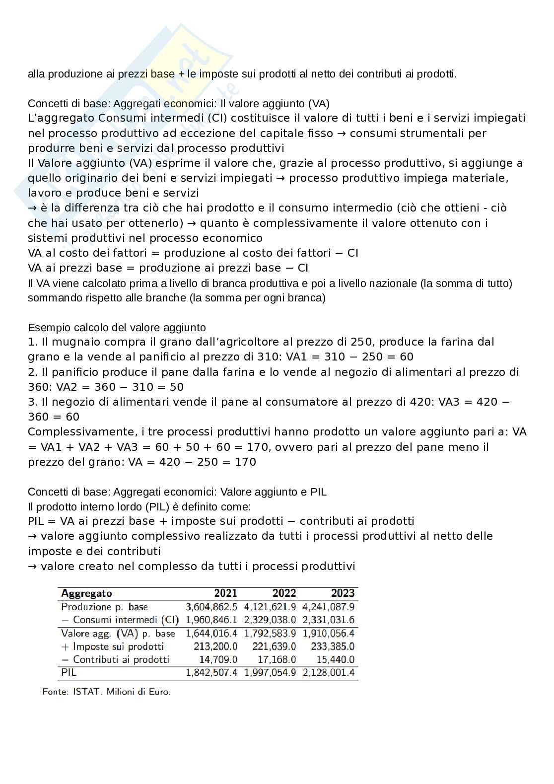 Statistica per l’economia e l’impresa - parte sui conti Pag. 11