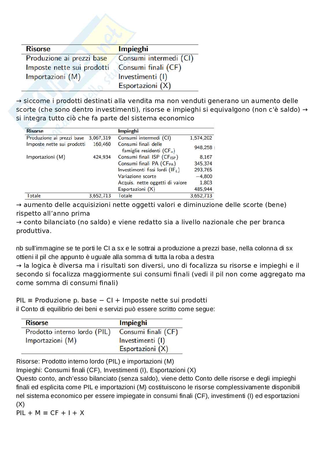 Statistica per l’economia e l’impresa - parte sui conti Pag. 16