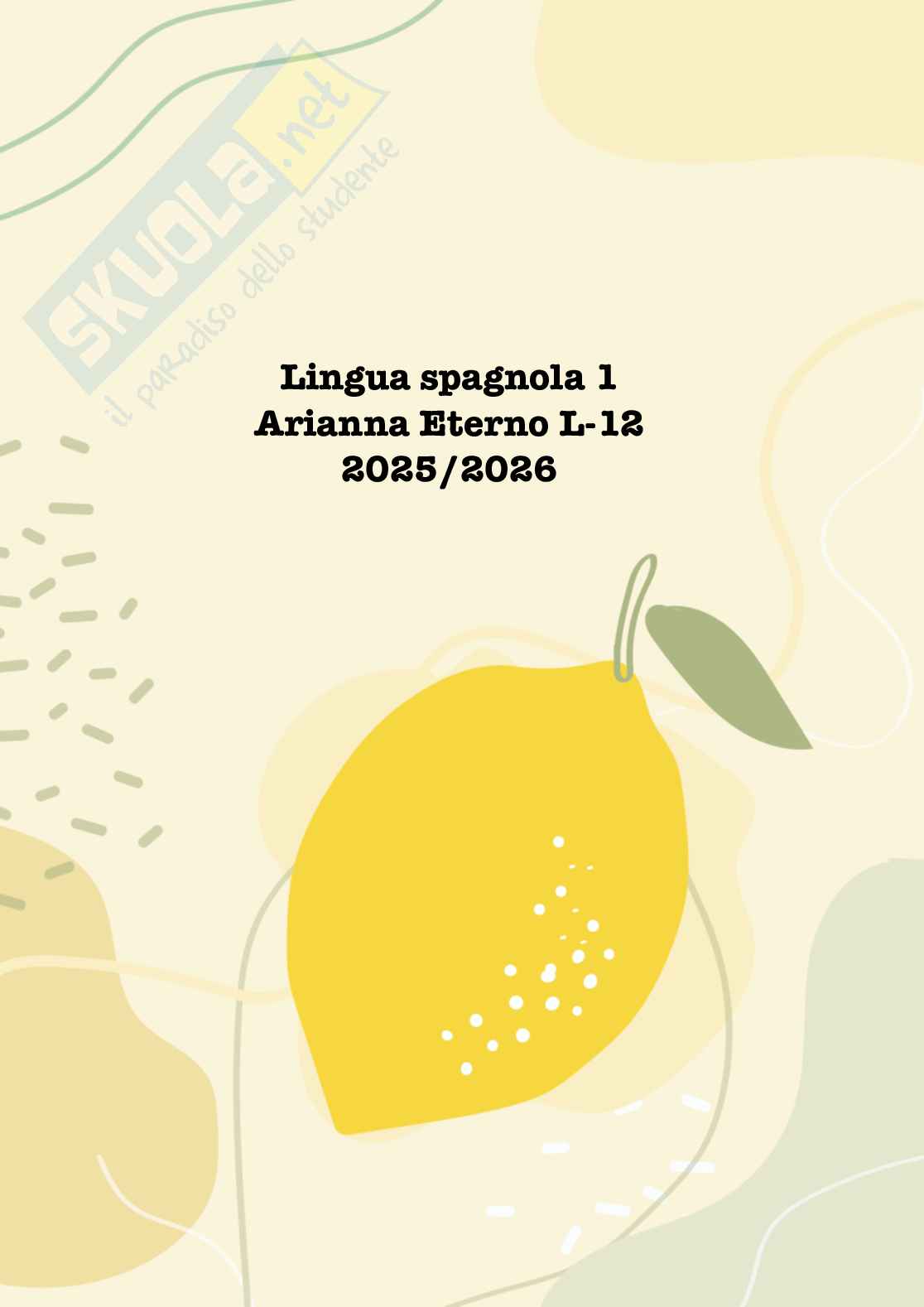 Riassunto esame Lingua spagnola I, Prof. Paltrinieri Elisabetta, libro consigliato L’accento in spagnolo , Paltrinieri  Pag. 1