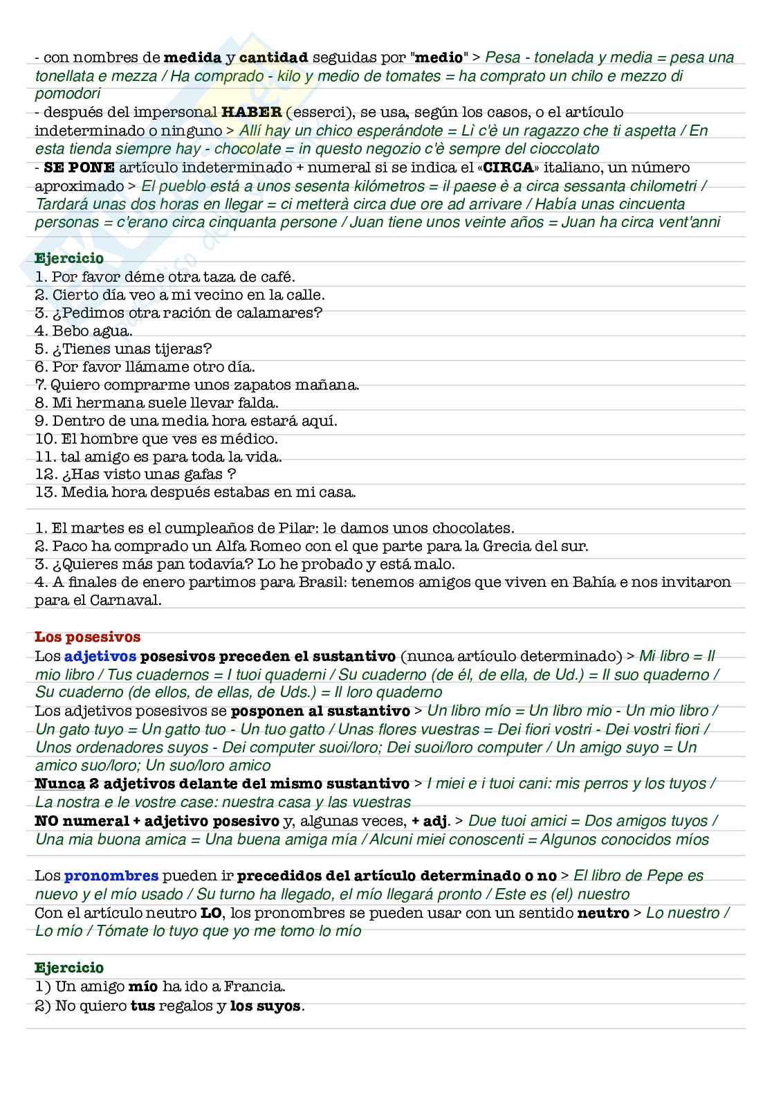 Riassunto esame Lingua spagnola I, Prof. Paltrinieri Elisabetta, libro consigliato L’accento in spagnolo , Paltrinieri  Pag. 31