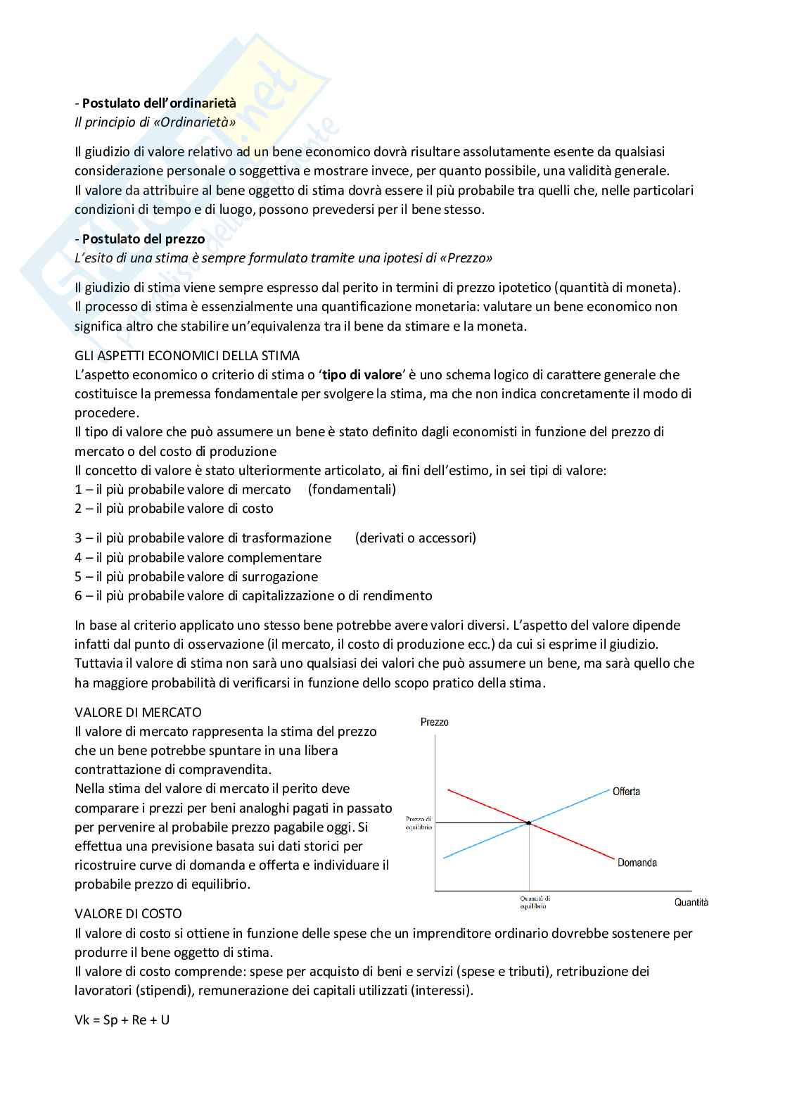 Appunti riassuntivi completi del corso di Estimo Pag. 21