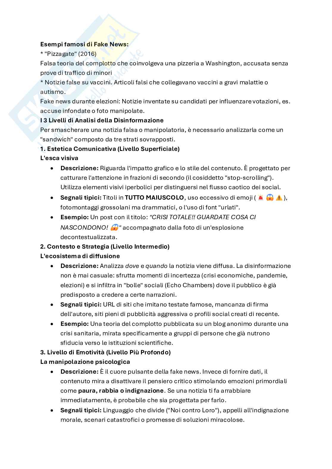 Sociologia dei media  Pag. 16