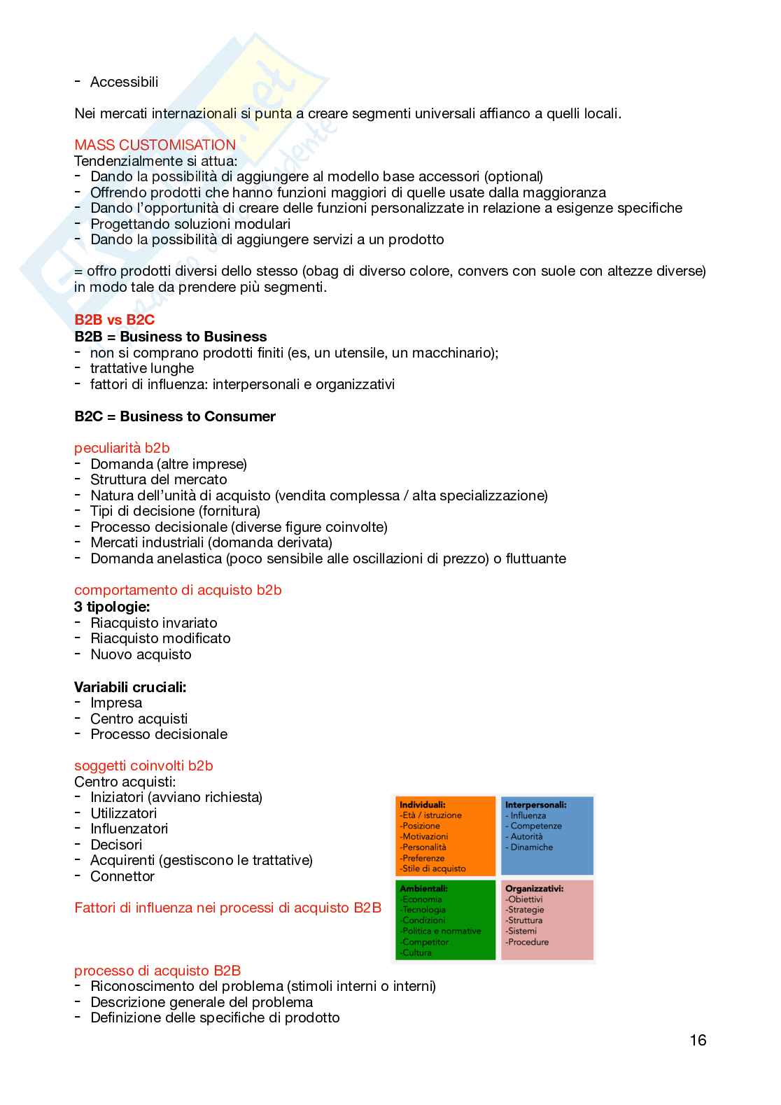 Appunti per l'esame di Fondamenti di marketing  Pag. 16