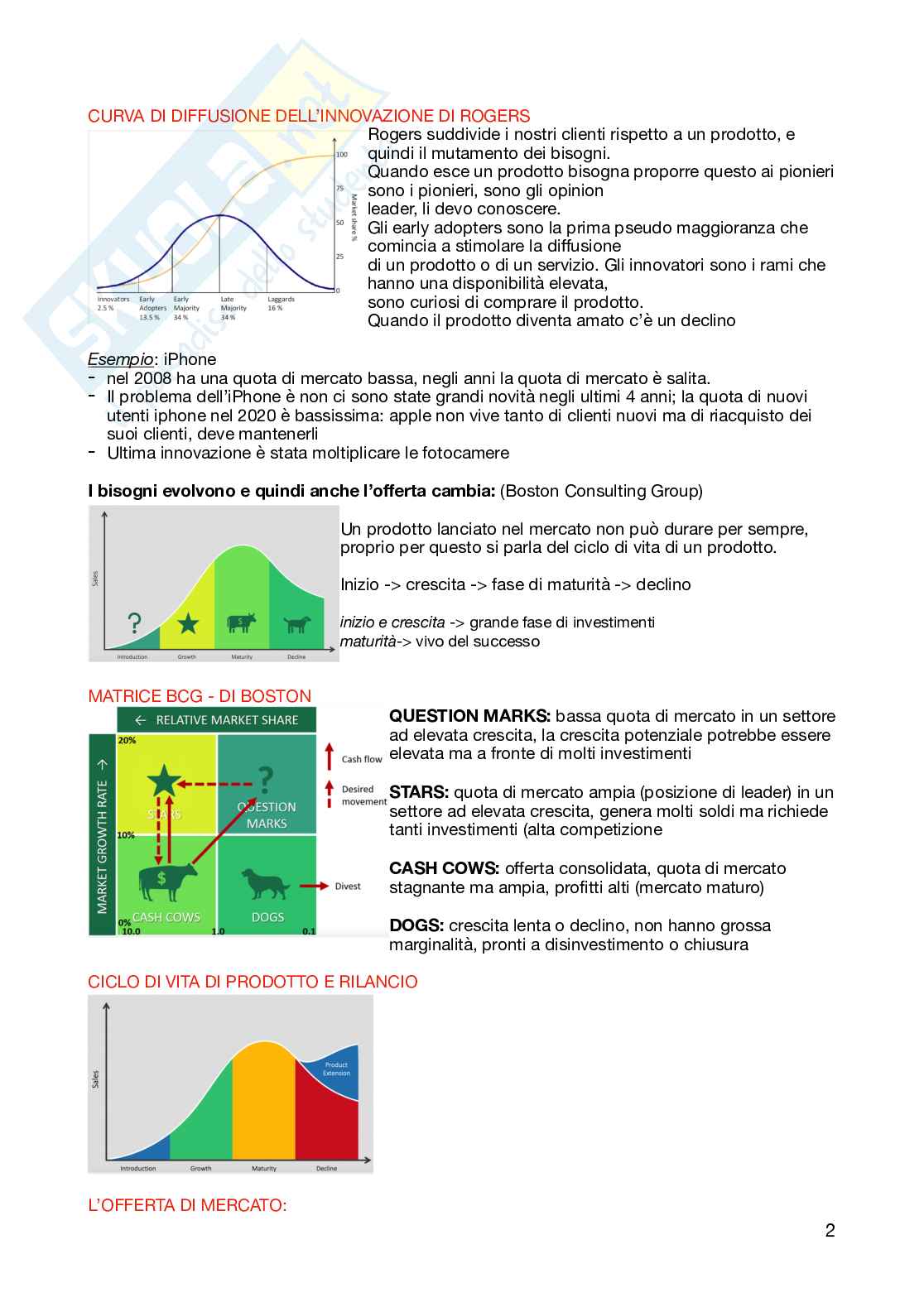 Appunti per l'esame di Fondamenti di marketing  Pag. 2