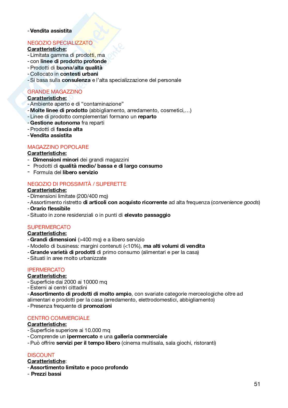 Appunti per l'esame di Fondamenti di marketing  Pag. 51