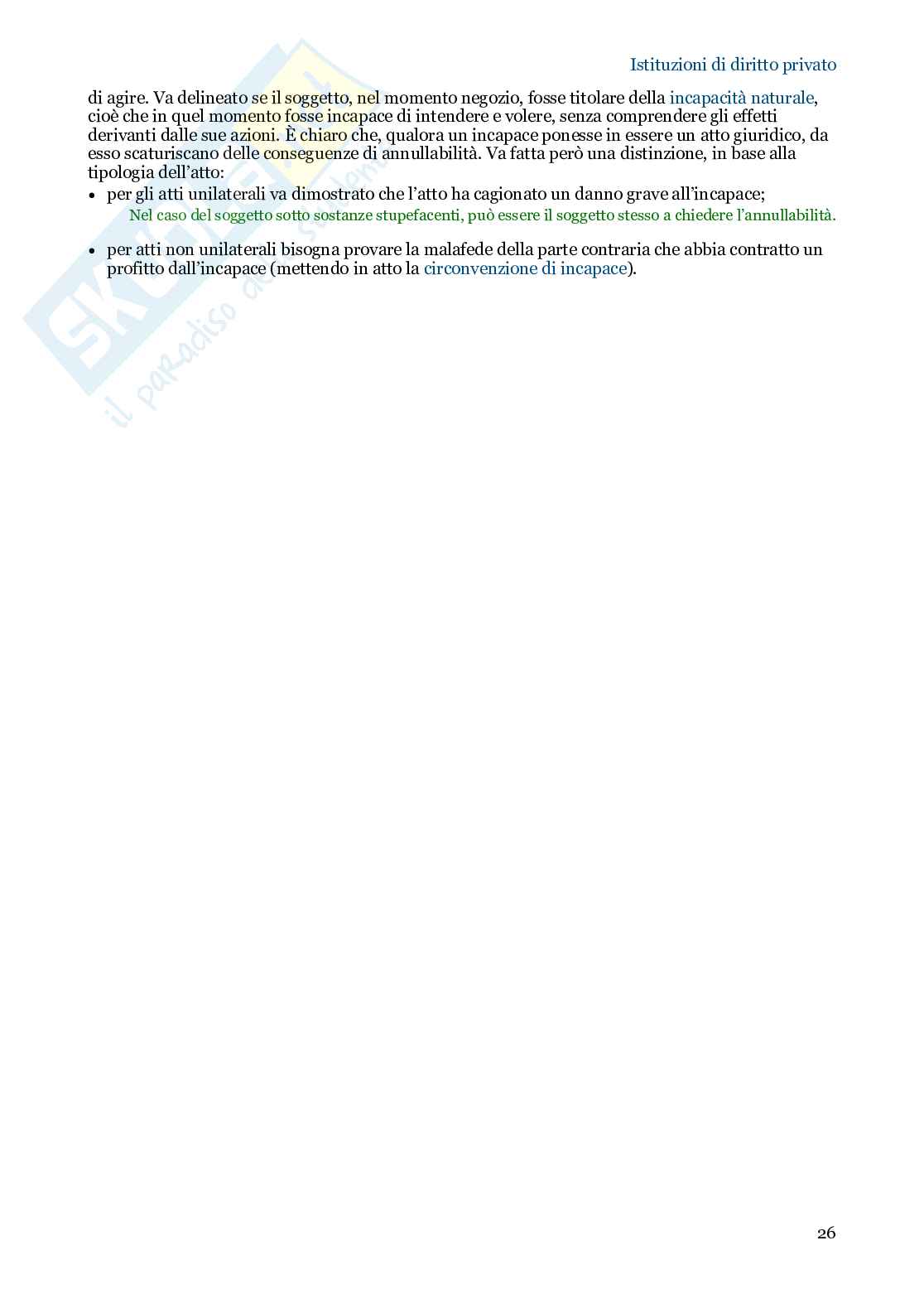 Riassunto esame Diritto privato, Prof. Lasso Anna Maria, libro consigliato Istituzioni di diritto pubblico - Prima parte (fino alle situazioni possessorie incluse), Pietro Perlingeri Pag. 26
