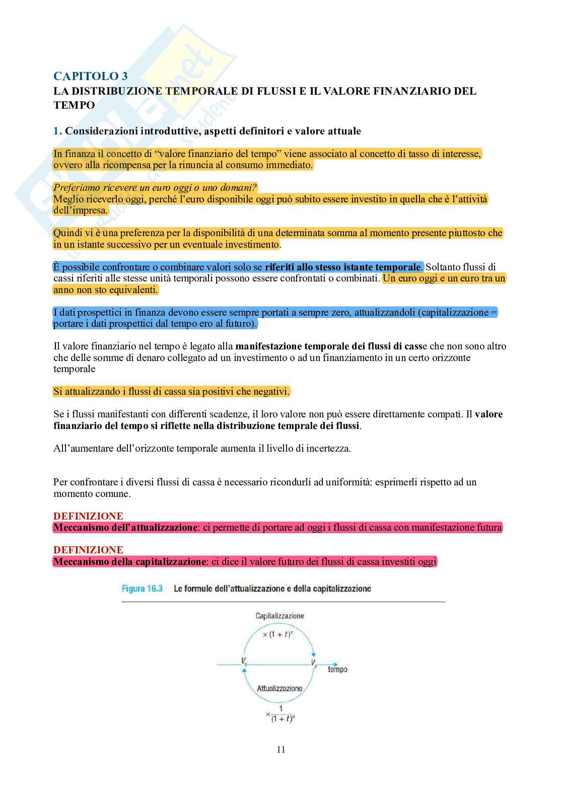 Finanza aziendale – Parte 1 – Teoria completa in 12 capitoli Pag. 11