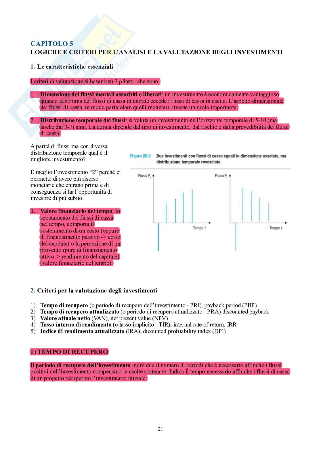 Finanza aziendale – Parte 1 – Teoria completa in 12 capitoli Pag. 21