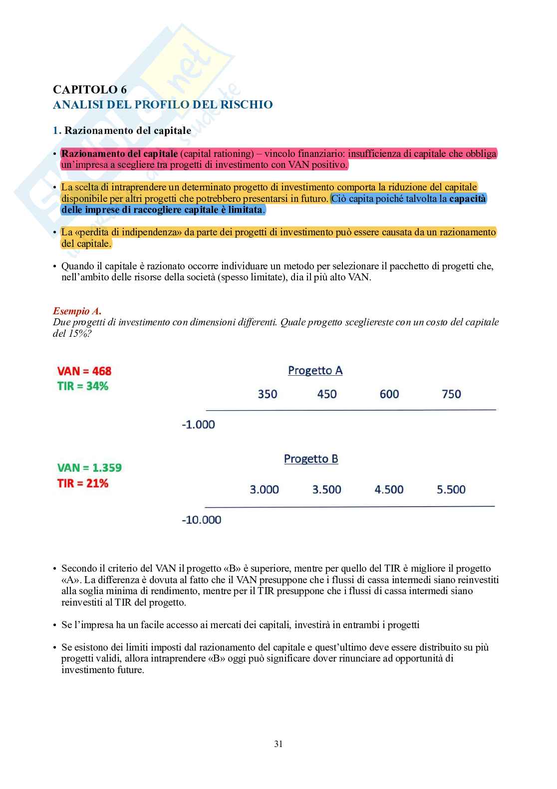 Finanza aziendale – Parte 1 – Teoria completa in 12 capitoli Pag. 31