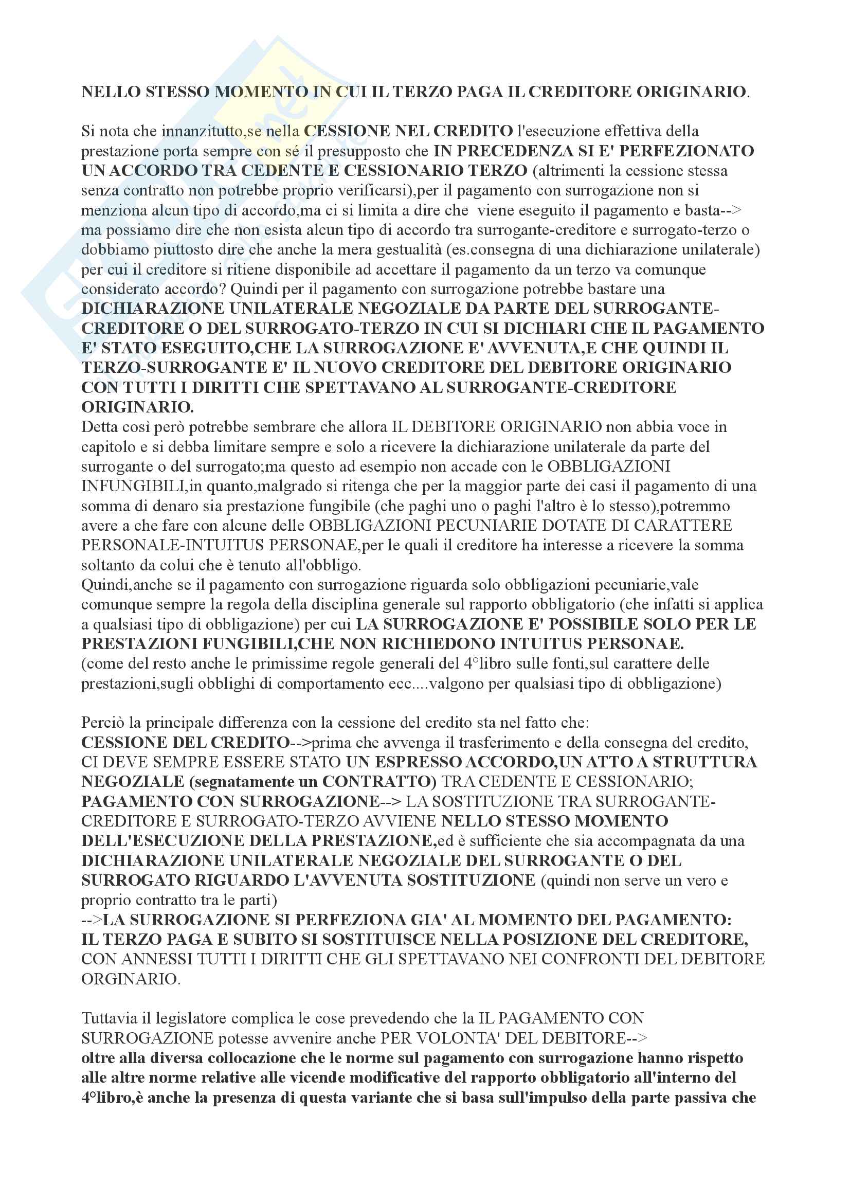 Appunti Lezioni Istituzioni di Diritto Privato 2 Pasquino Unitn Trento Giurisprudenza Torrente Obbligazioni parte 1 2015/2016 Pag. 36