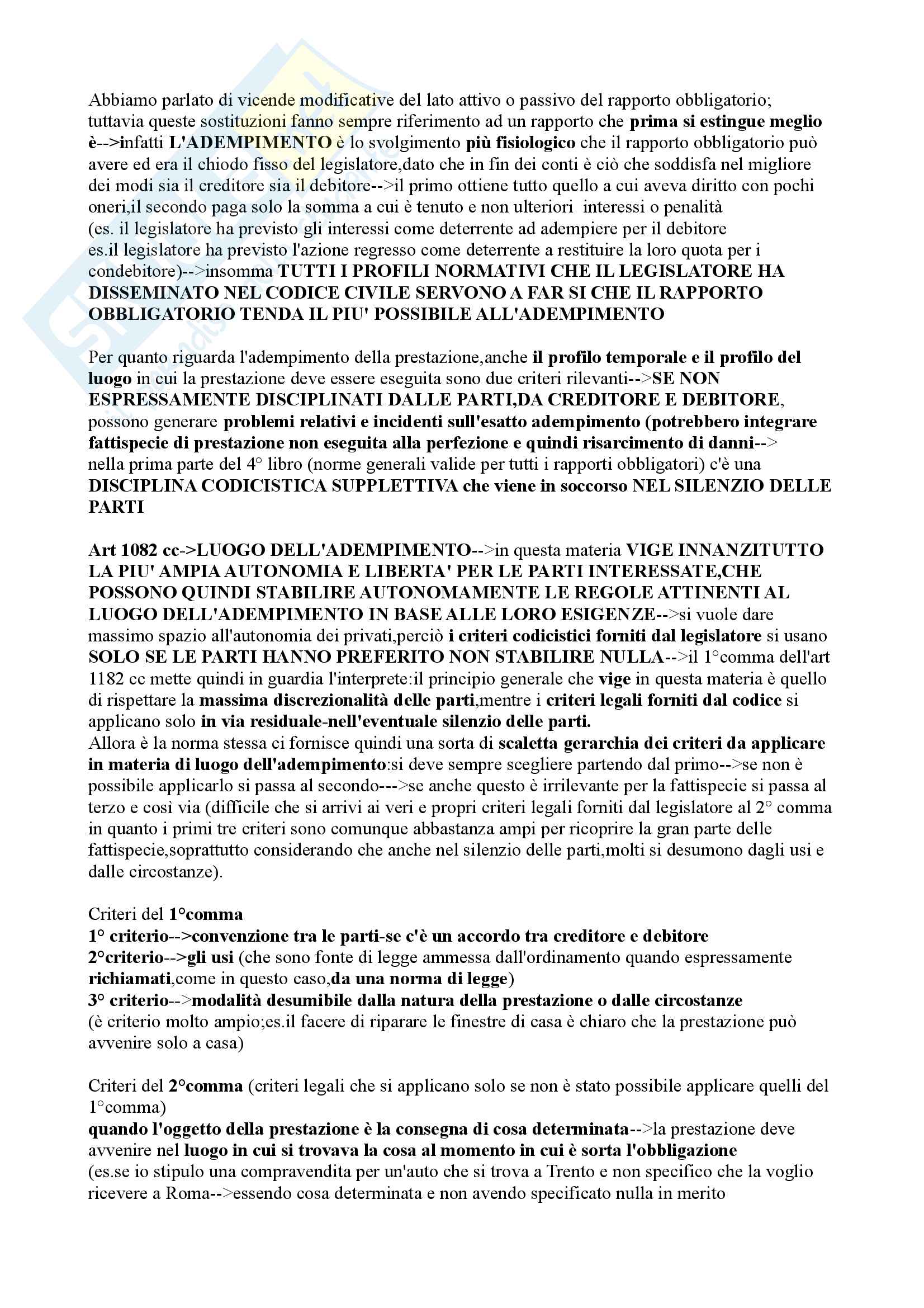 Appunti Lezioni Istituzioni di Diritto Privato 2 Pasquino Unitn Trento Giurisprudenza Torrente Obbligazioni parte 1 2015/2016 Pag. 51