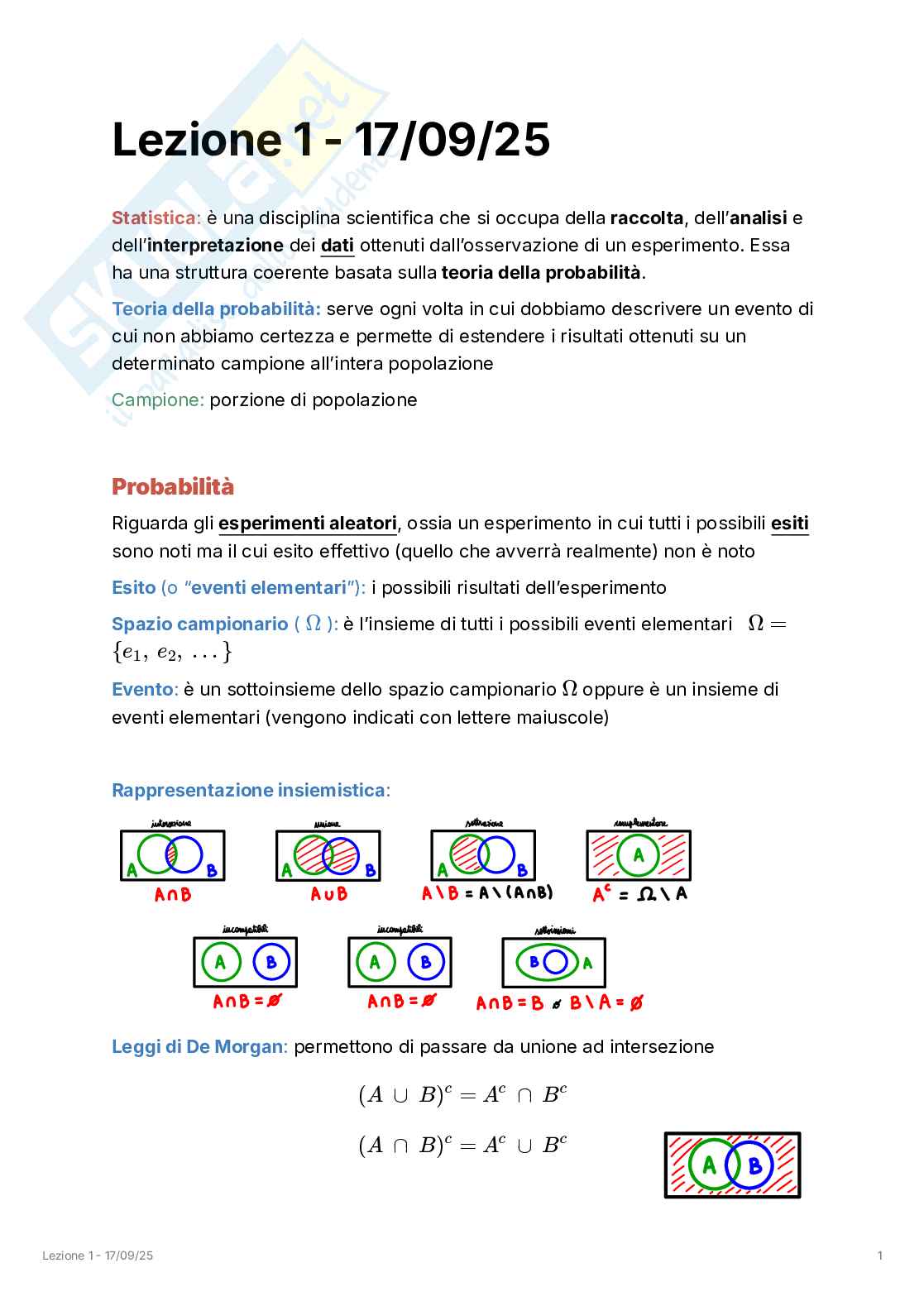 Appunti completi lezioni di Statistica Pag. 6
