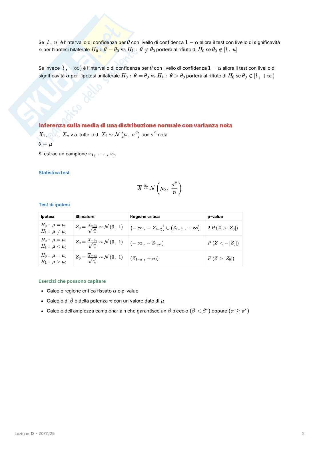 Appunti completi lezioni di Statistica Pag. 86