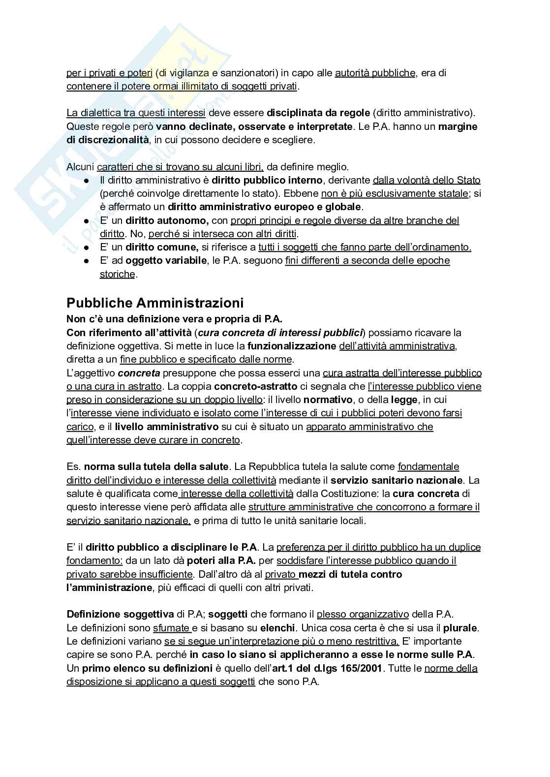 Riassunto esame Diritto amministrativo, Prof. Bevilacqua Dario, libro consigliato Lezioni di diritto amministrativo, D'alberti Pag. 2