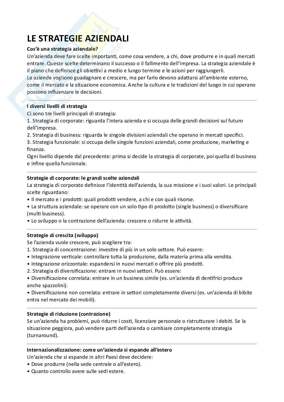 Spiegazione Business plan Pag. 1