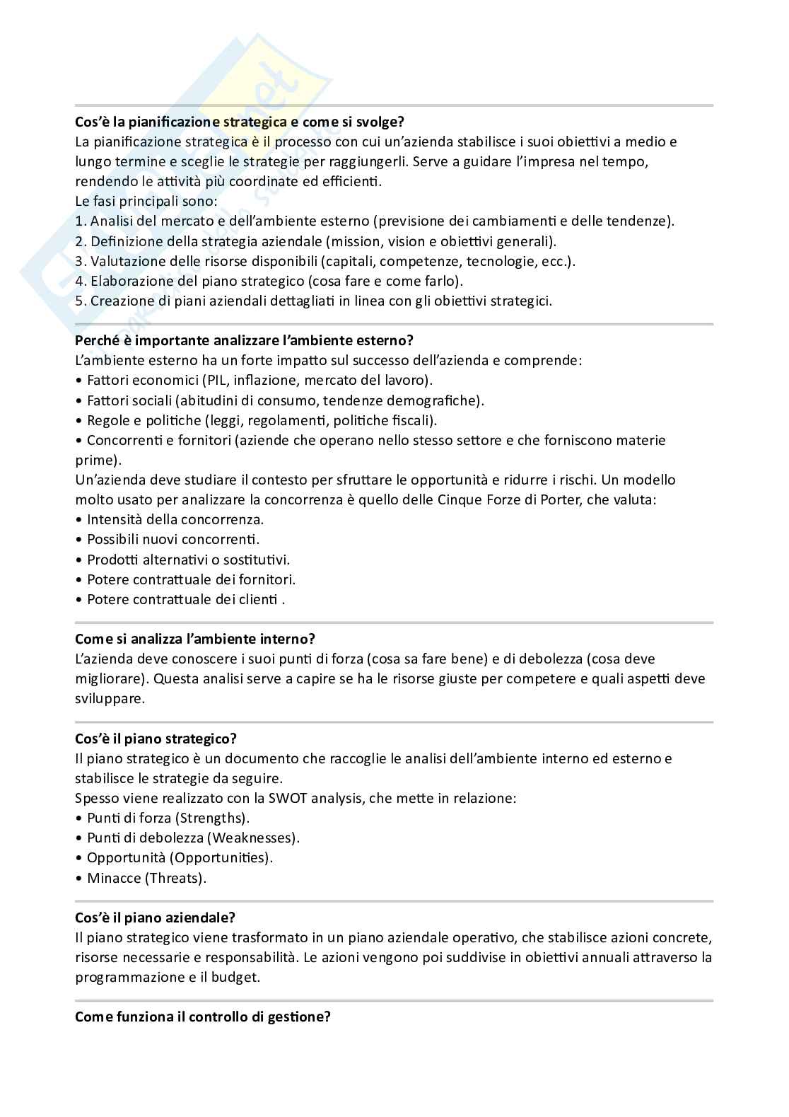 Spiegazione Business plan Pag. 6