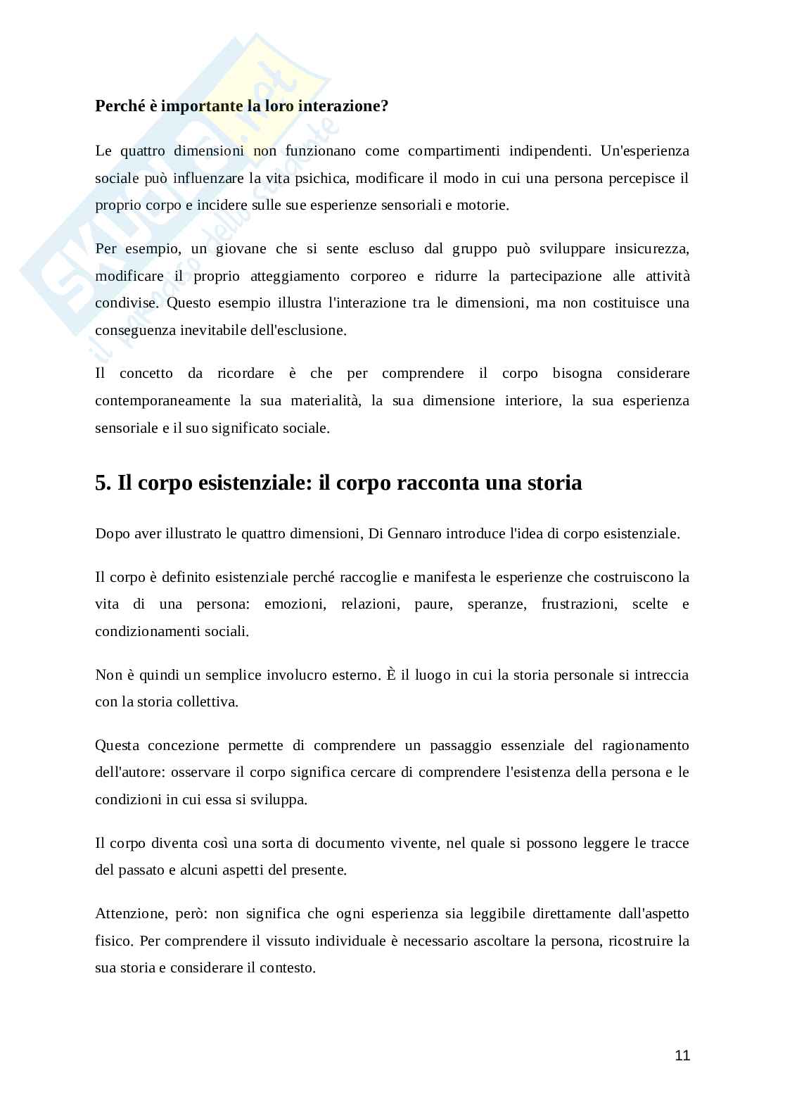 Corpo come vettore semantico del disagio giovanile Pag. 11