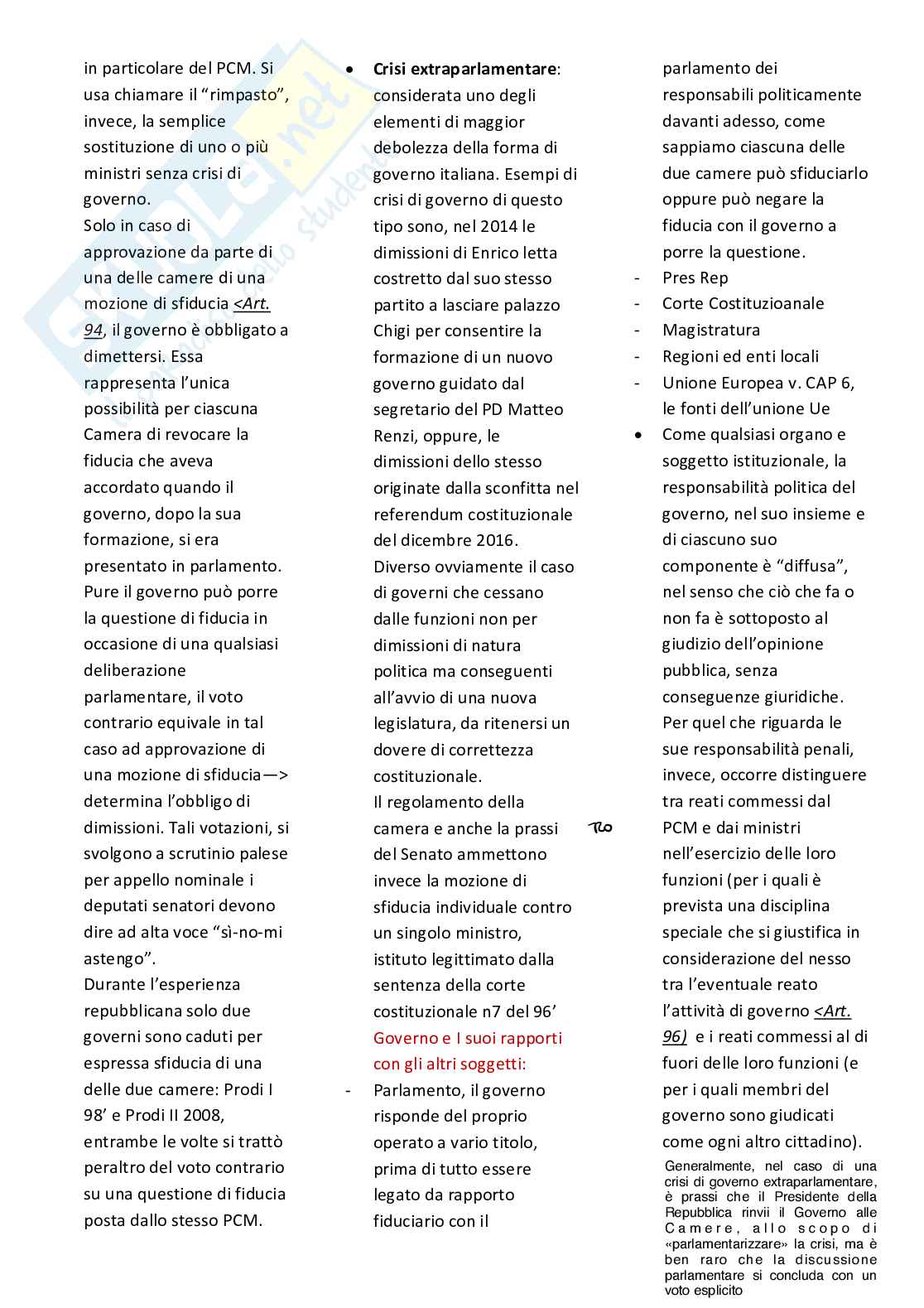 Riassunto esame Diritto Costituzionale, Prof. Zanoni Andrea, libro consigliato Corso di diritto costituzionale, Augusto Barbera e Carlo Fusaro Pag. 51