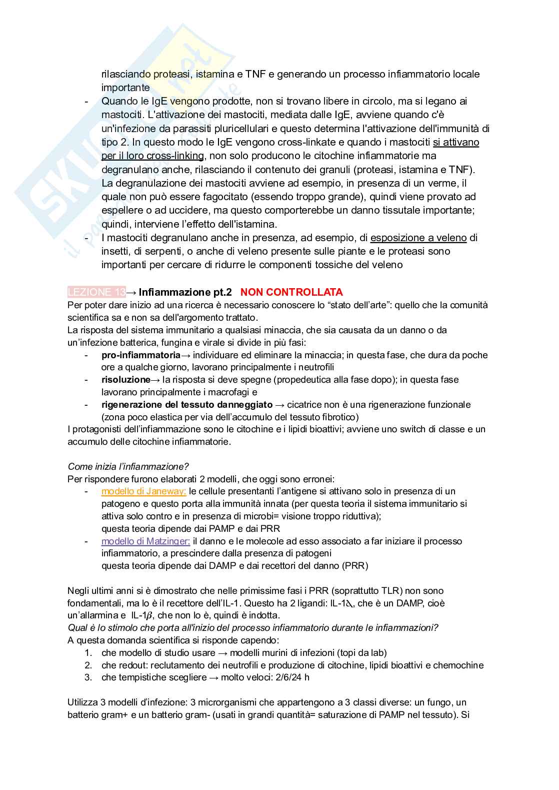 Appunti presi a lezione di Immunologia Pag. 41