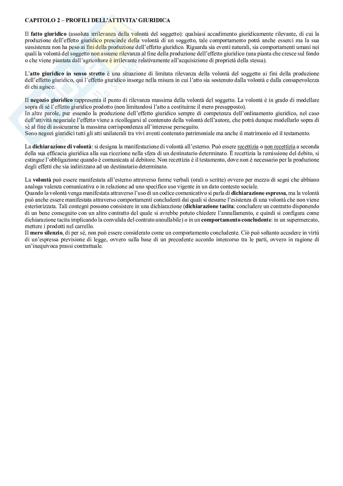 Appunti aggiornati al 2026 di Istituzioni di diritto privato Pag. 2