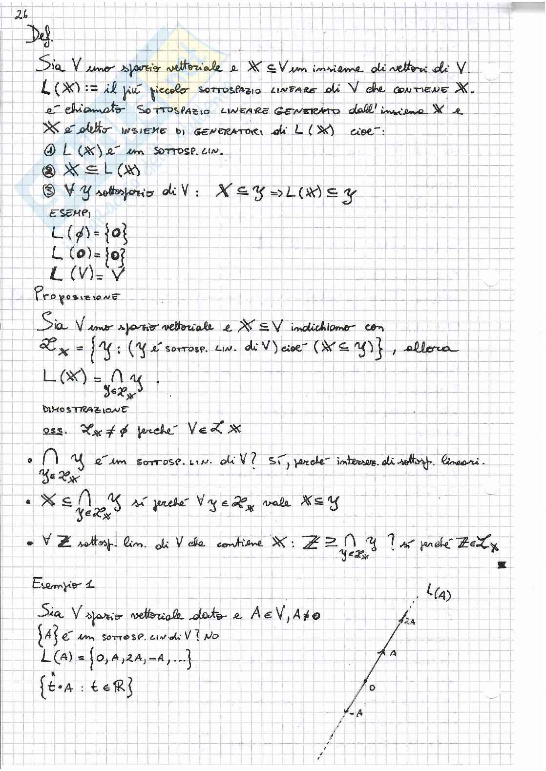 Corso completo di Algebra lineare Pag. 26