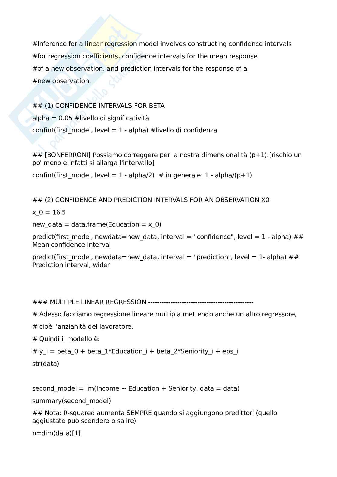 Formulario Parte MAT dell'esame di Business data analytics Pag. 31