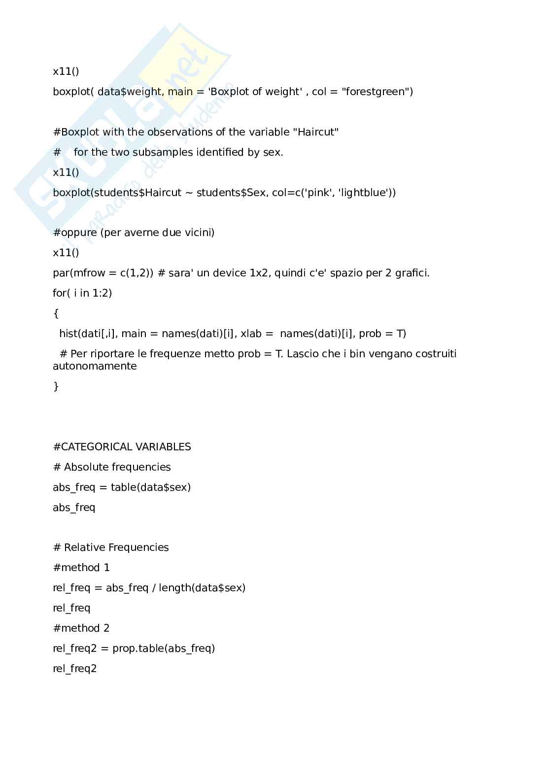 Formulario Parte MAT dell'esame di Business data analytics Pag. 6