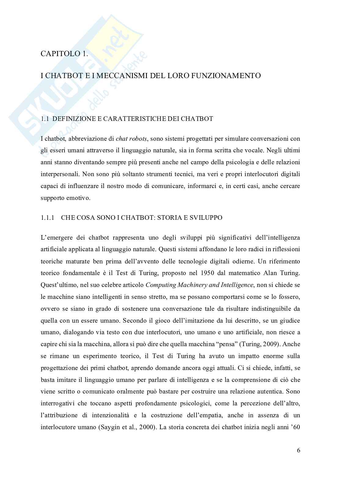 Chatbot e Adolescenza Pag. 6