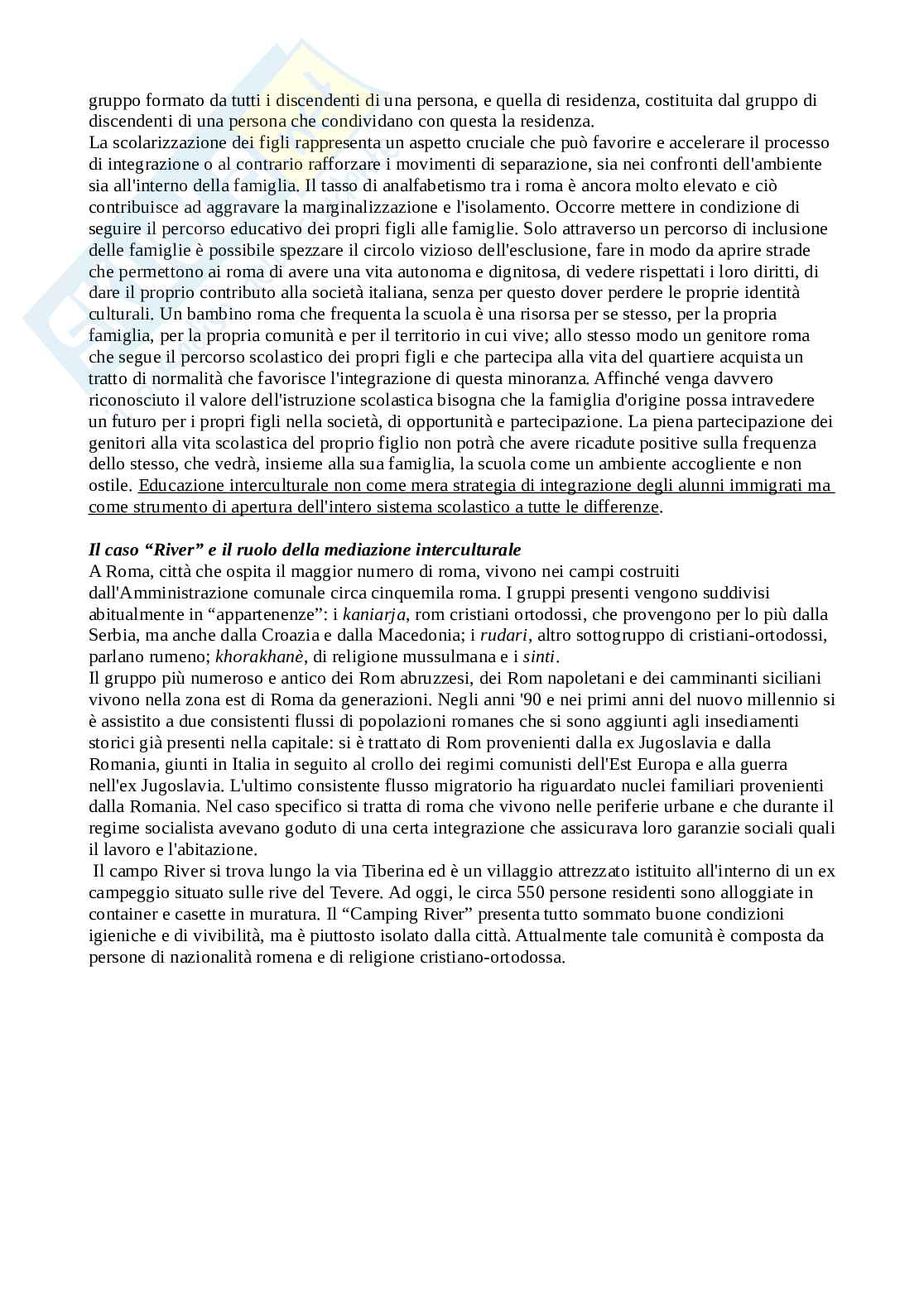 Riassunto esame pedagogia interculturale, prof. Pompeo, libro consigliato Il mondo a scuola, Fiorucci, Catarci Pag. 16