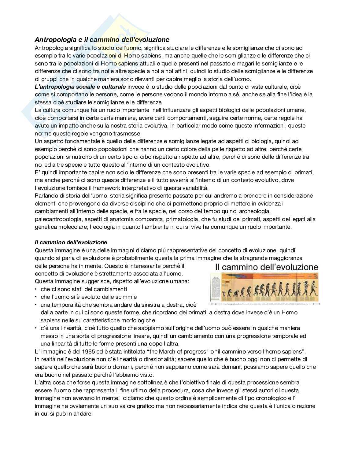 Antropologia  Pag. 1