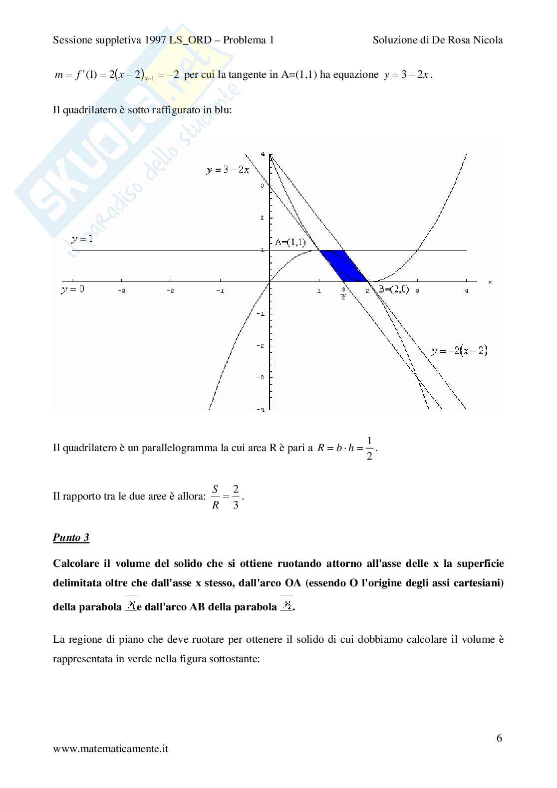 1997 - Liceo scientifico di ordinamento - quesito 1 sessione straordinaria Pag. 6