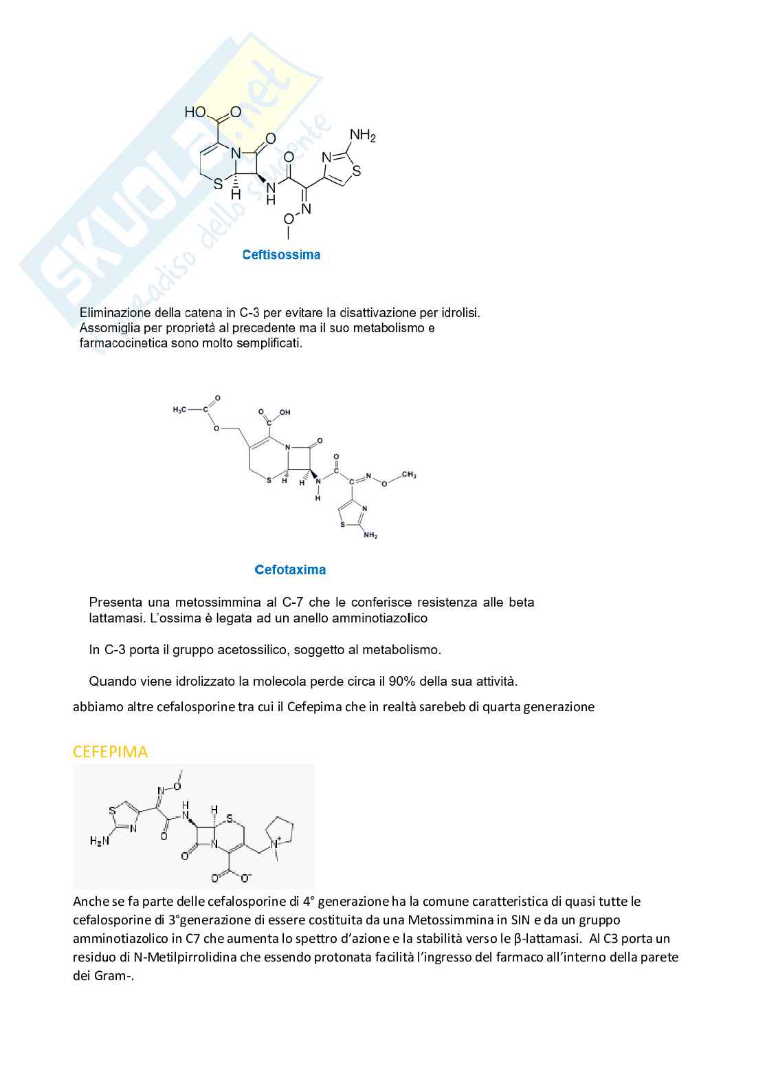 Antibiotici sulfamidici, chinoloni e beta-lattami Pag. 51