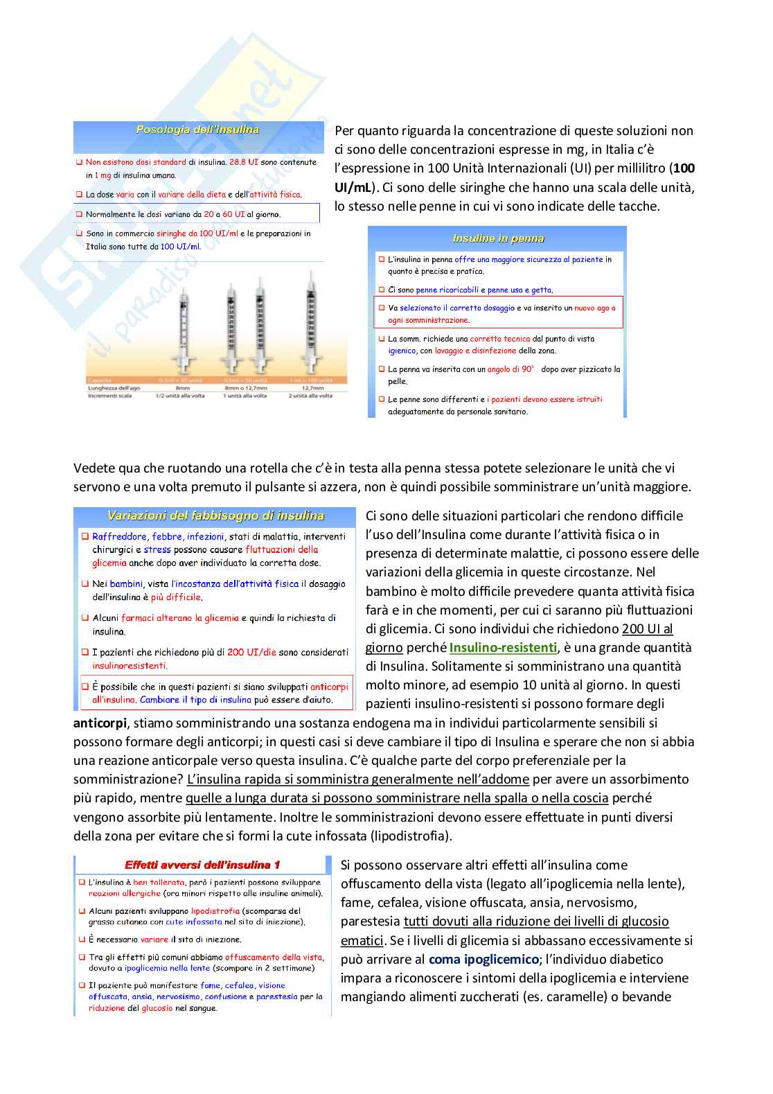 Farmacoterapia 2 - Parte 3 di 4 sul diabete Pag. 2
