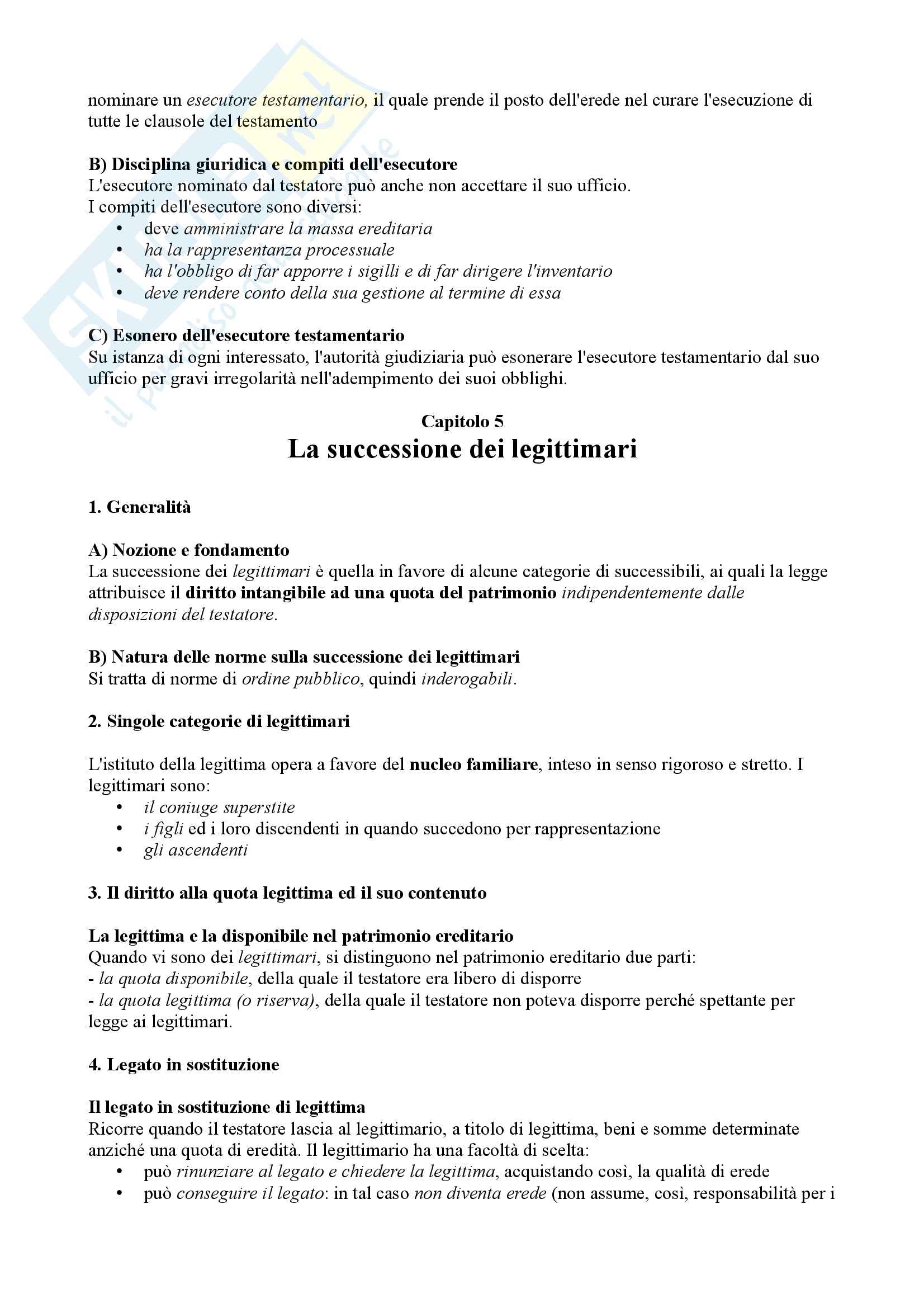 Appunti Diritto Privato, prof. Confortini, libro consigliato dal professore Manuale di Diritto Privato, Torrente Pag. 41