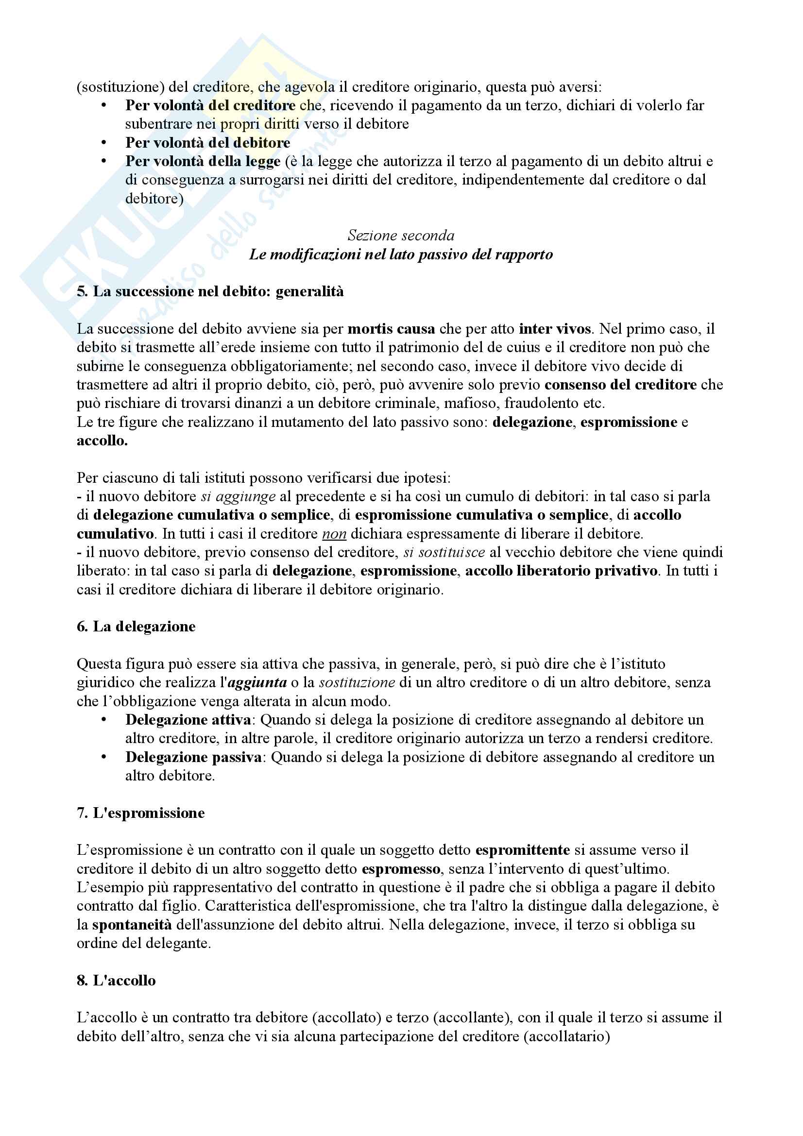 Appunti Diritto Privato, prof. Confortini, libro consigliato dal professore Manuale di Diritto Privato, Torrente Pag. 81