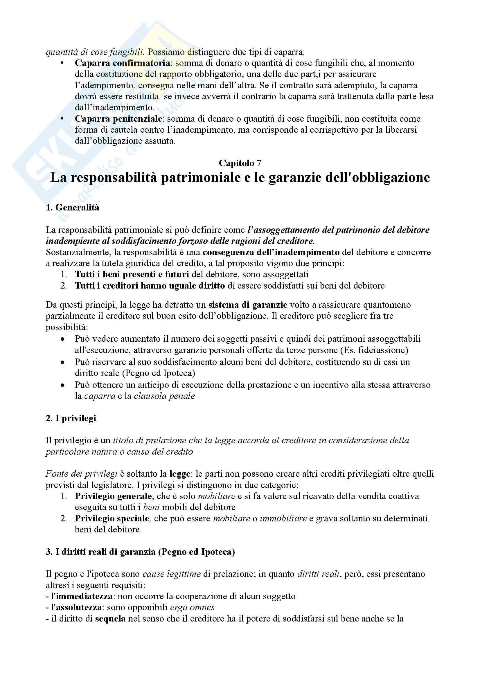 Appunti Diritto Privato, prof. Confortini, libro consigliato dal professore Manuale di Diritto Privato, Torrente Pag. 86