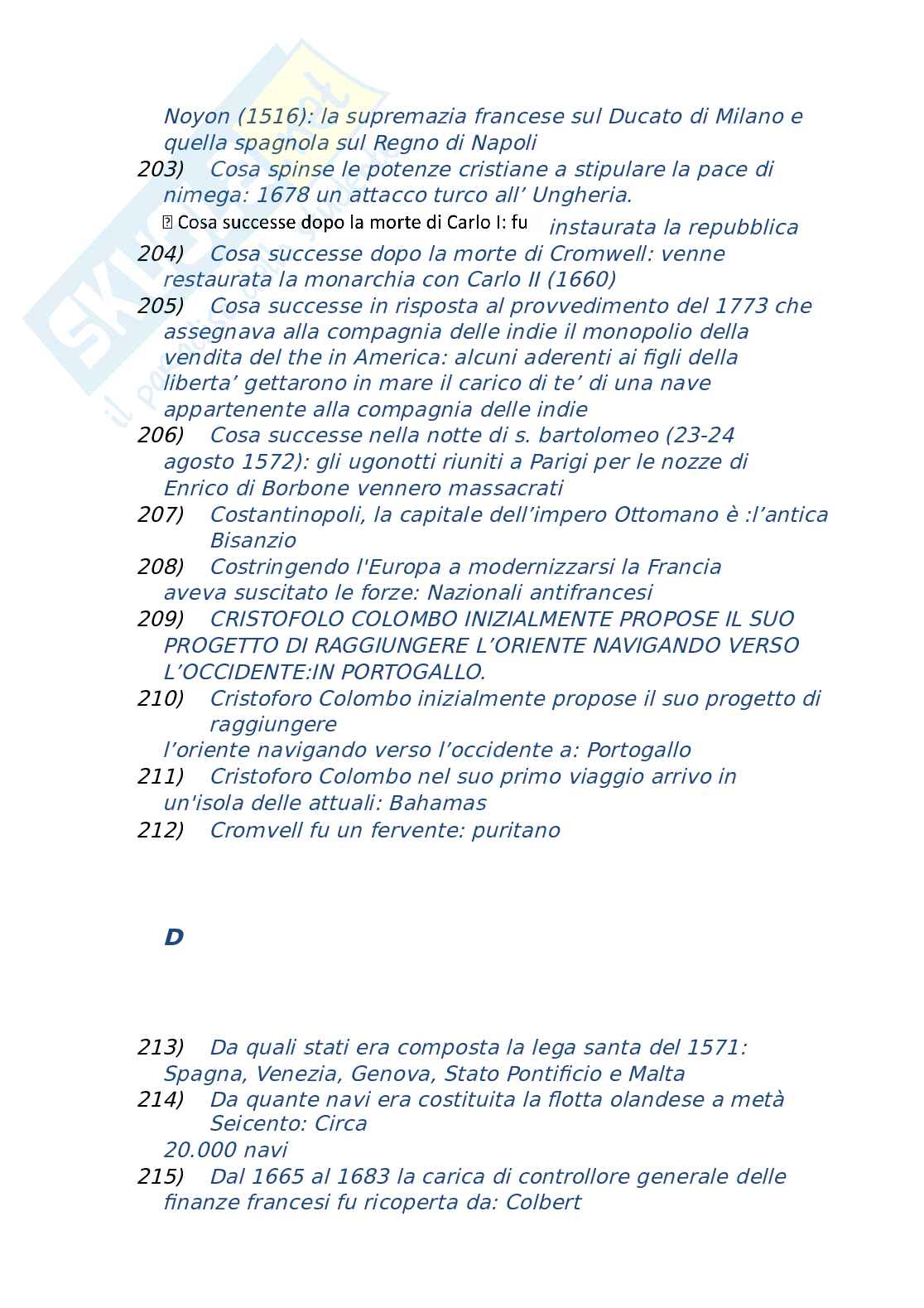 Storia moderna  Pag. 21
